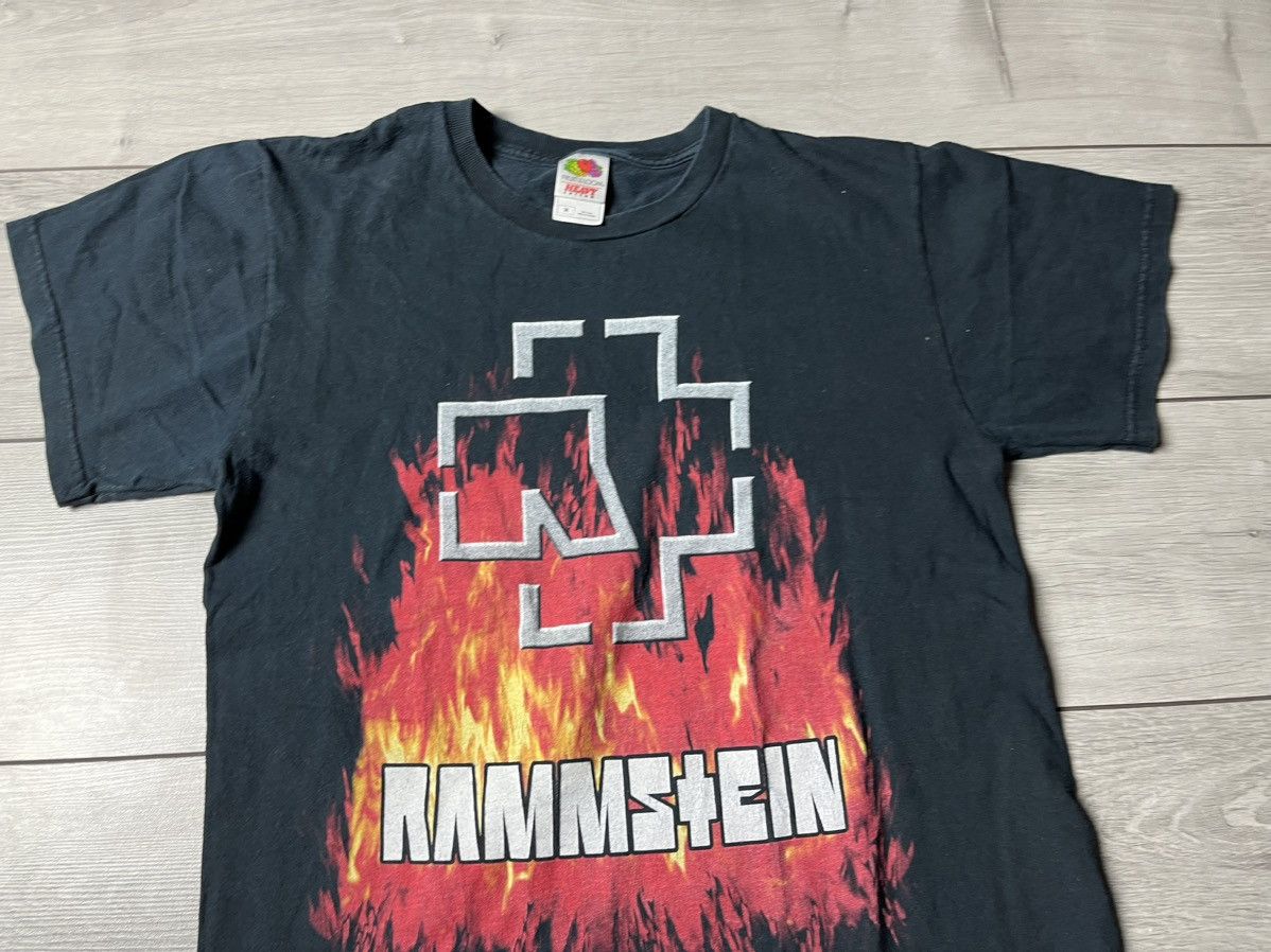 Band Tees Rammstein T-shirt fire logo size Medium y2k Size US M / EU 48-50 / 2 - 4 Thumbnail