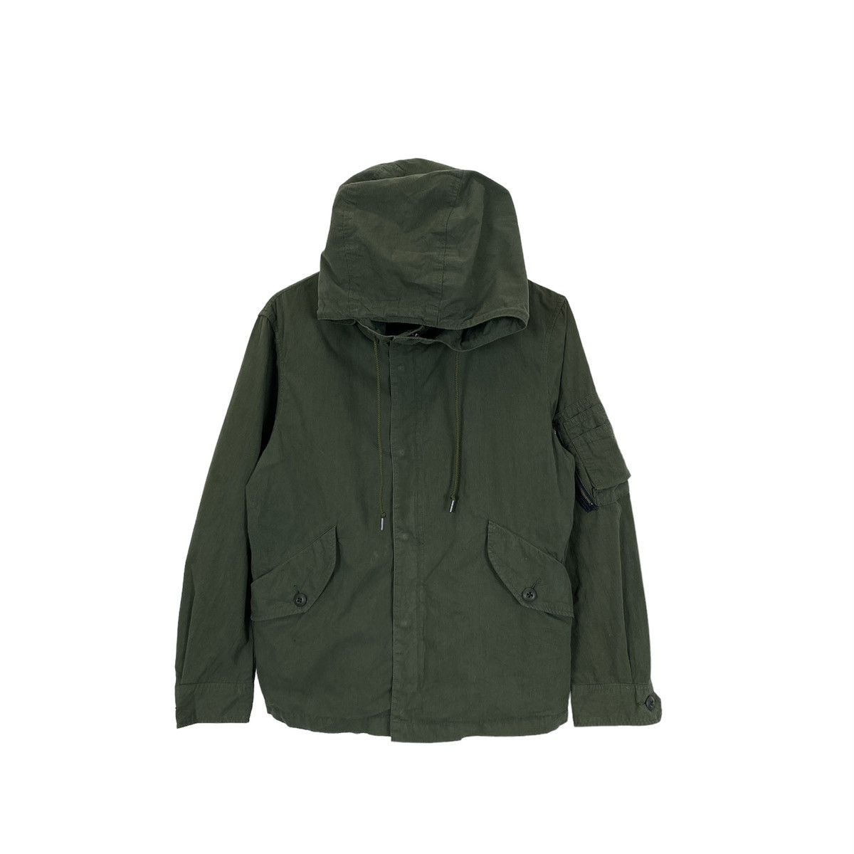 Beams Plus Beams Heart Zipper Snap Button Up Hooded Jacket Size US S / EU 44-46 / 1 - 1 Thumbnail