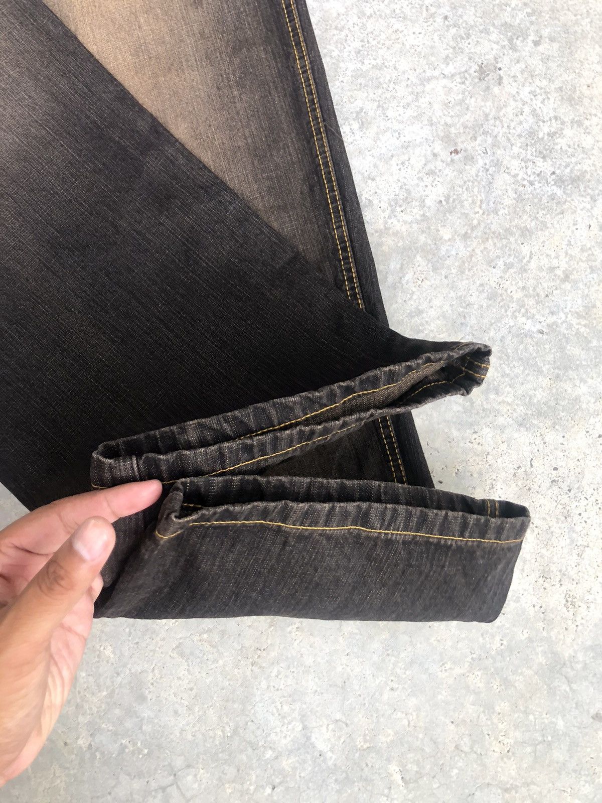 Japanese Brand Japanese Baseline Mudwash Baggy Jeans Hip Hop Distressed Size US 35 - 15 Thumbnail