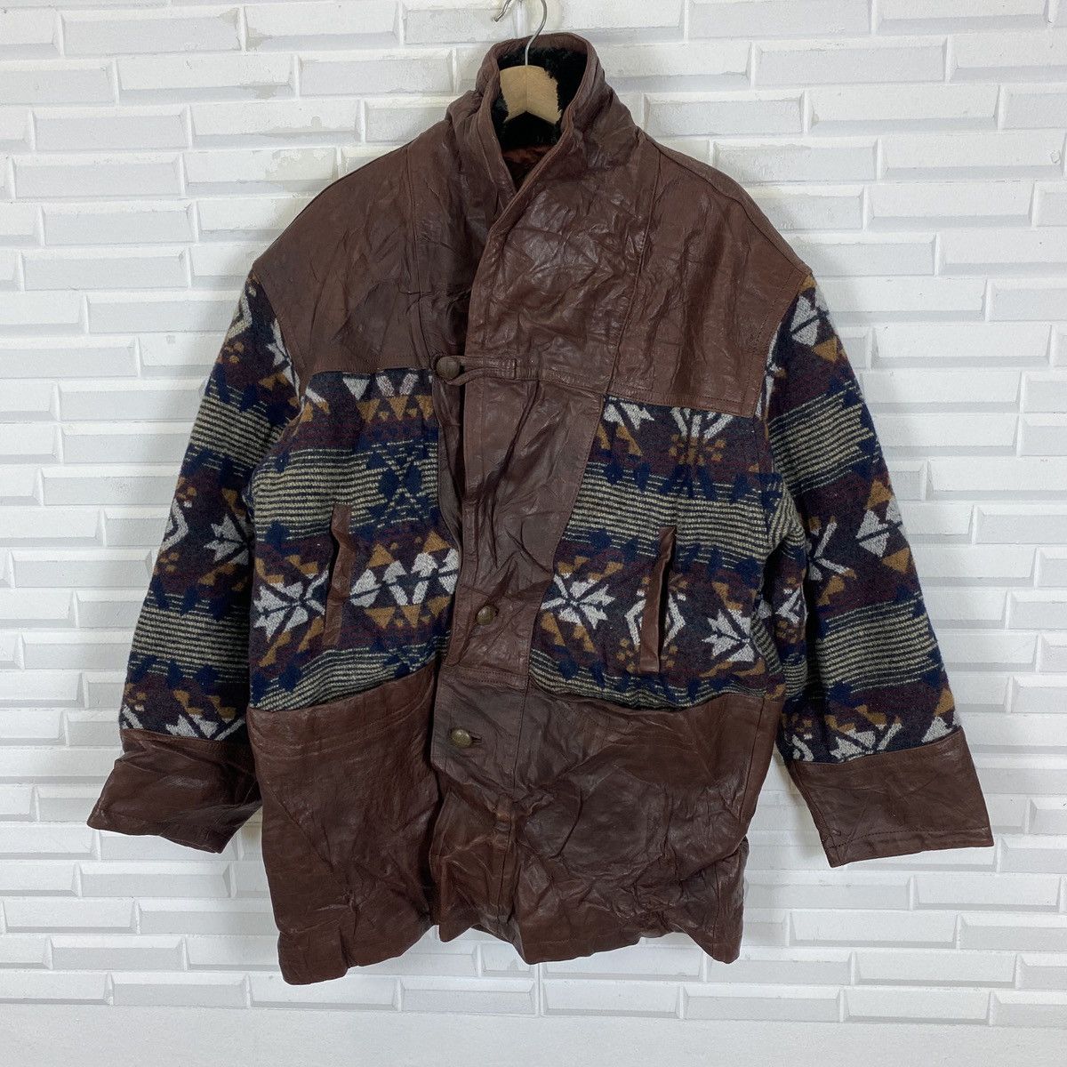 Genuine Leather Japanese Navajo Sheep Leather Jacket Coat Size US XL / EU 56 / 4 - 2 Thumbnail