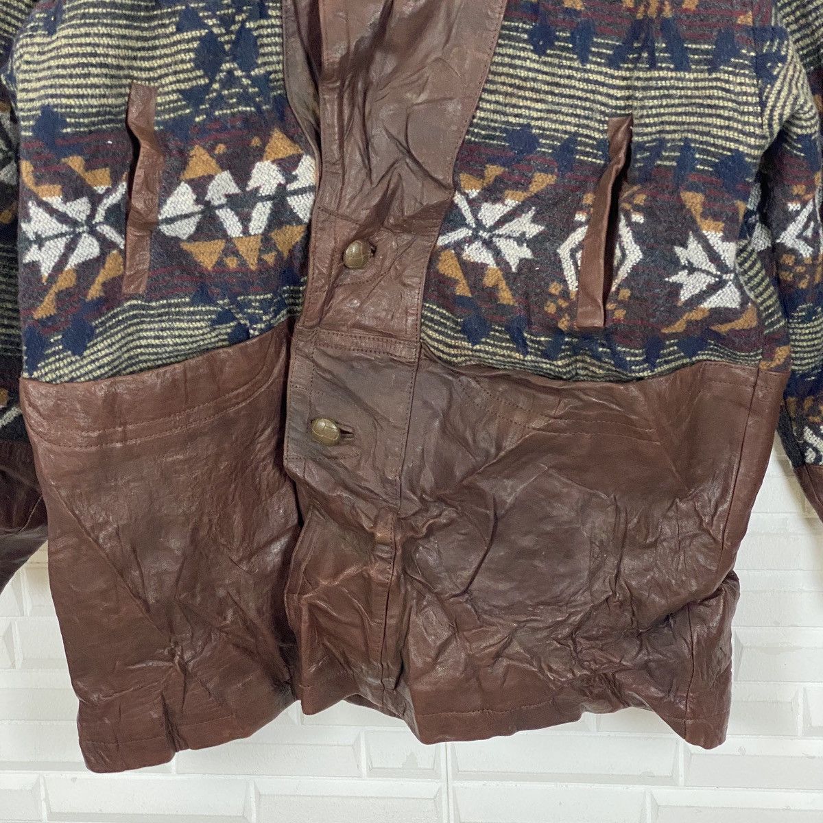 Genuine Leather Japanese Navajo Sheep Leather Jacket Coat Size US XL / EU 56 / 4 - 6 Thumbnail
