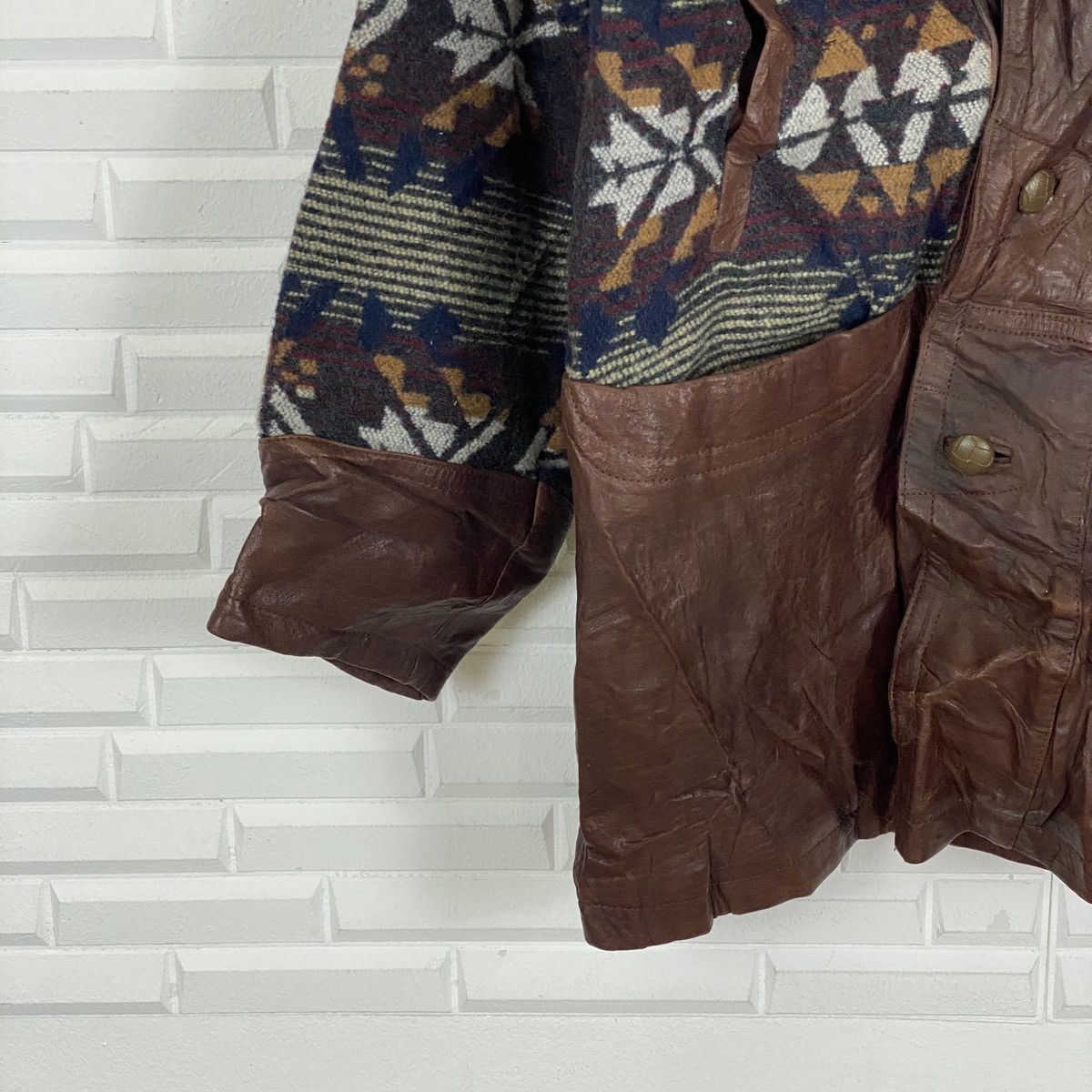 Genuine Leather Japanese Navajo Sheep Leather Jacket Coat Size US XL / EU 56 / 4 - 3 Thumbnail