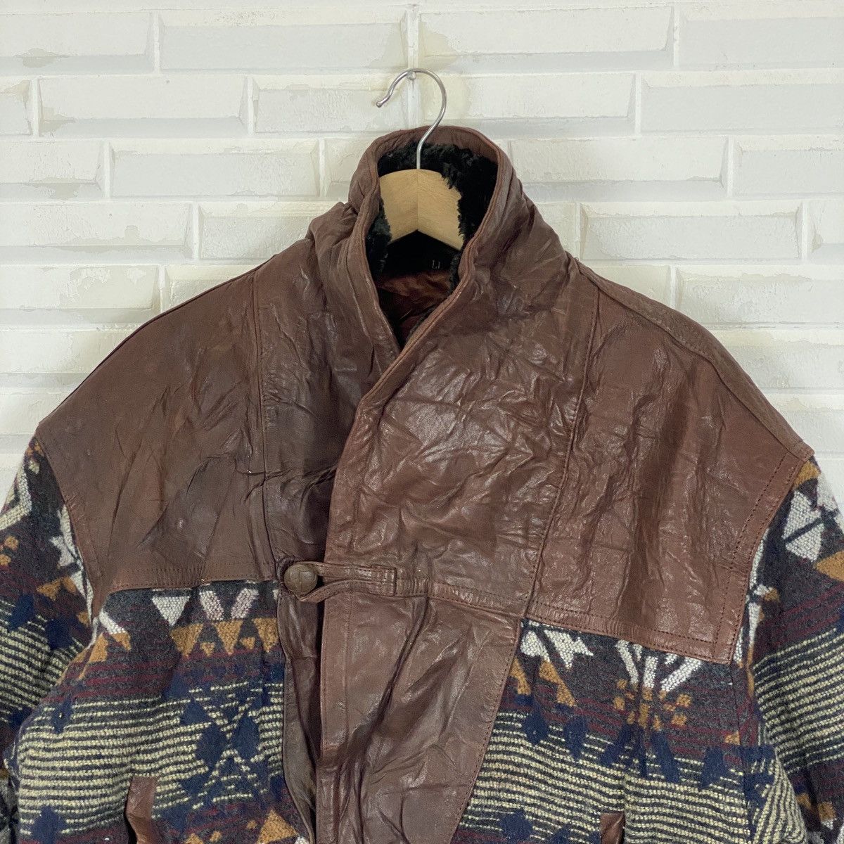 Genuine Leather Japanese Navajo Sheep Leather Jacket Coat Size US XL / EU 56 / 4 - 4 Thumbnail