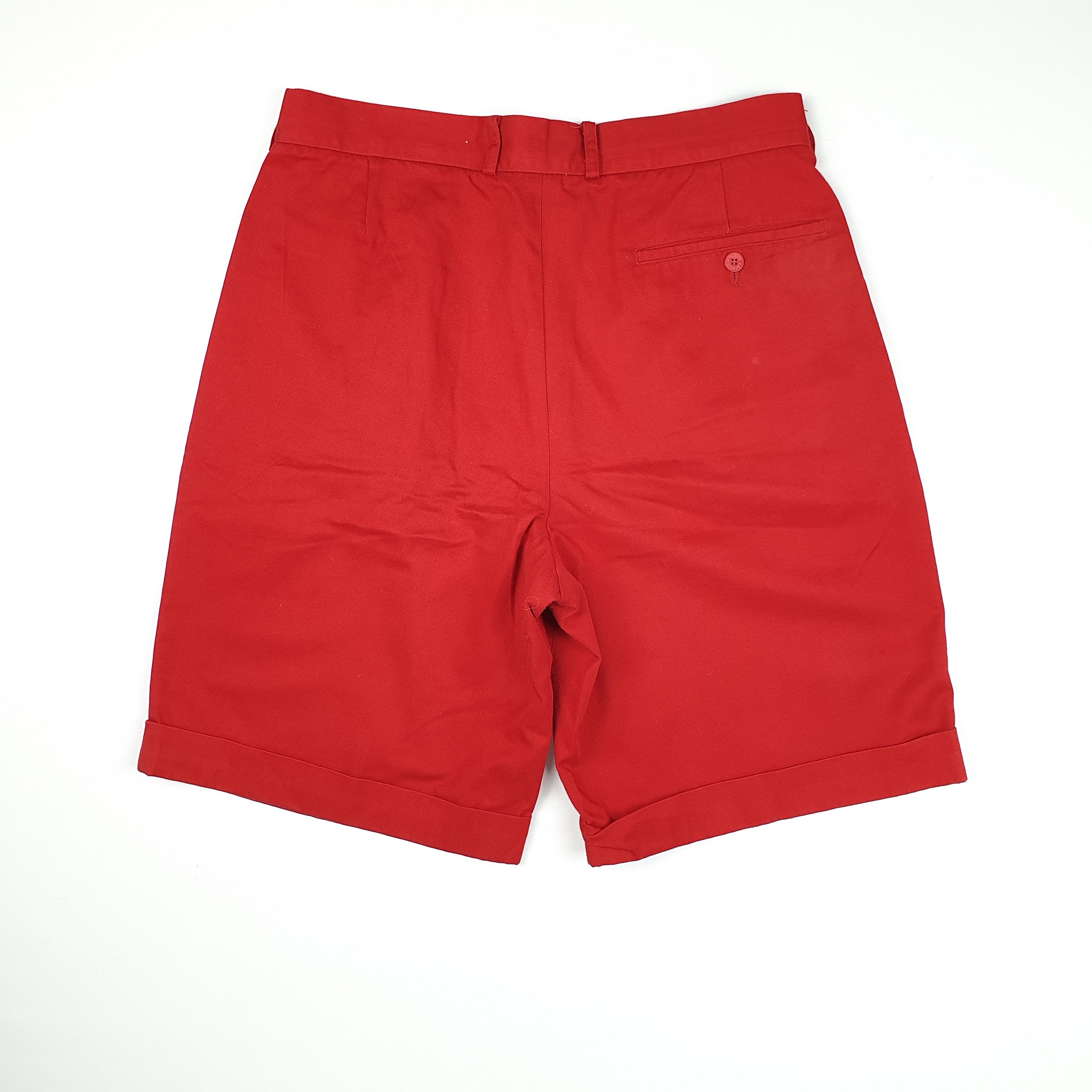 Lacoste × Vintage Rare 80s LACOSTE Vintage Red Casual Shorts Tyler Style Size US 30 / EU 46 - 3 Thumbnail