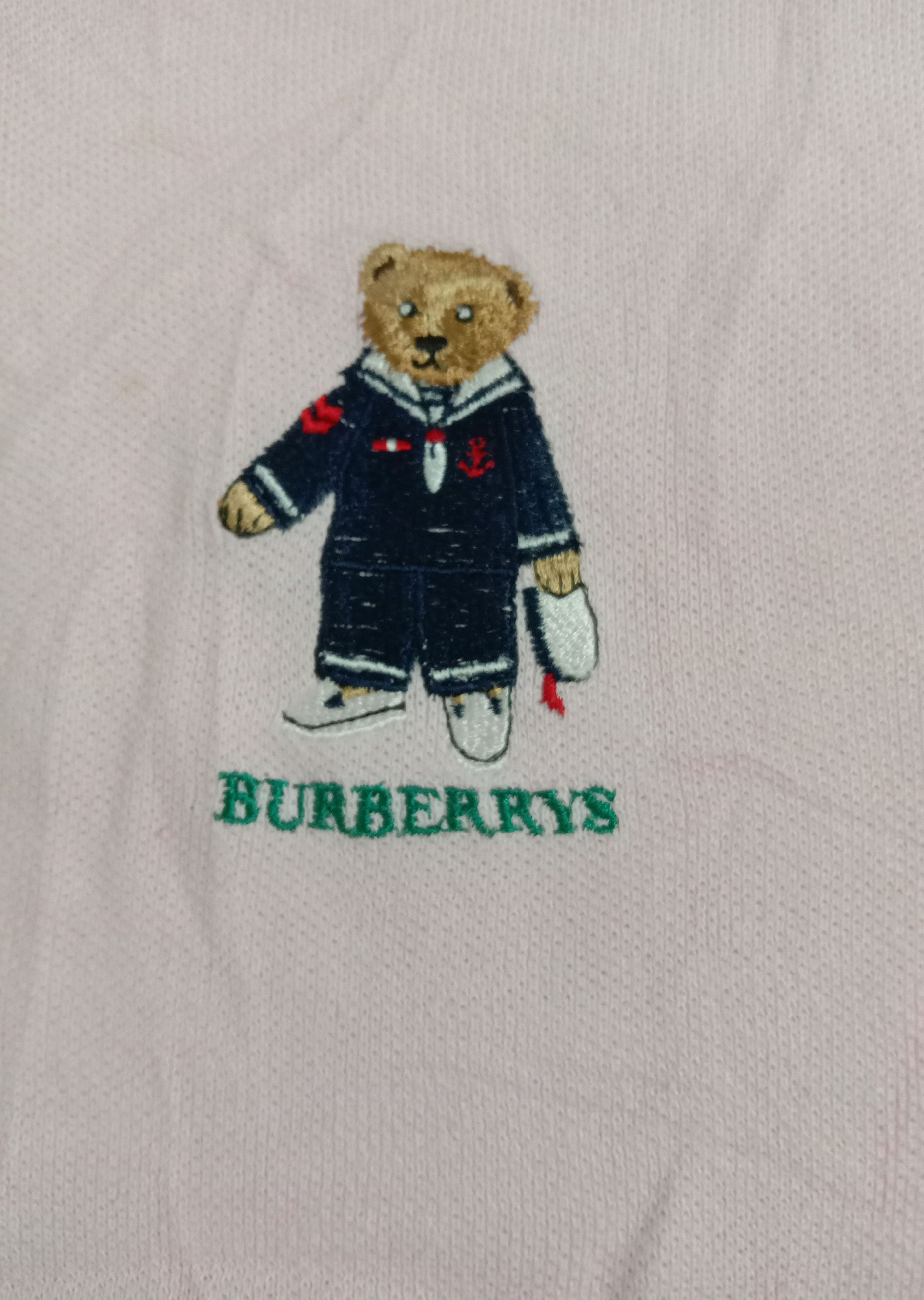 Burberry Vintage Burberry Thomas Bear Logo Polo Tee Size XS / US 0-2 / IT 36-38 - 2 Thumbnail