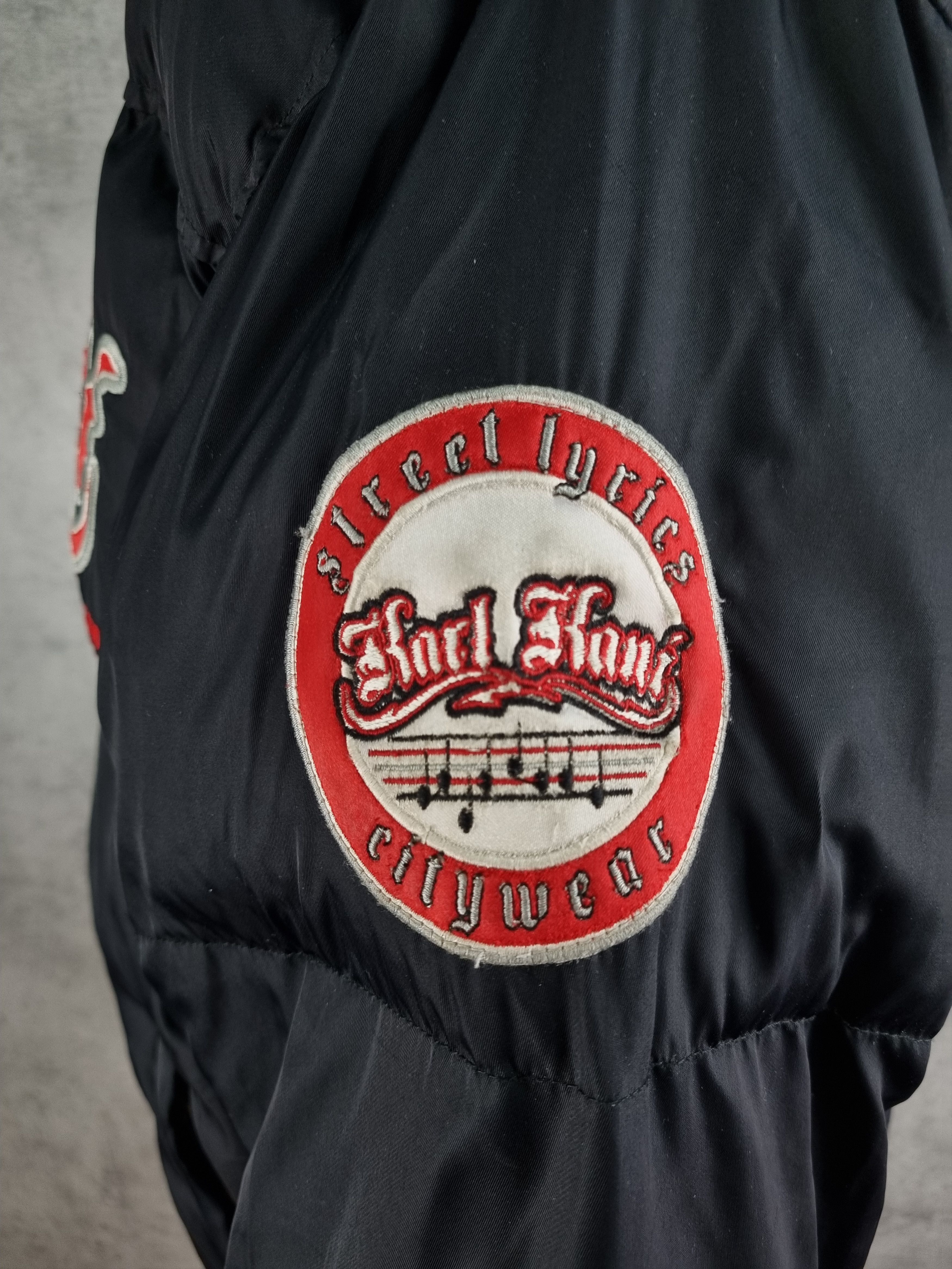 Karl Kani 90s Karl Kani Spell out big Logo Puffer Bomber Jacket Size US XL / EU 56 / 4 - 19 Thumbnail