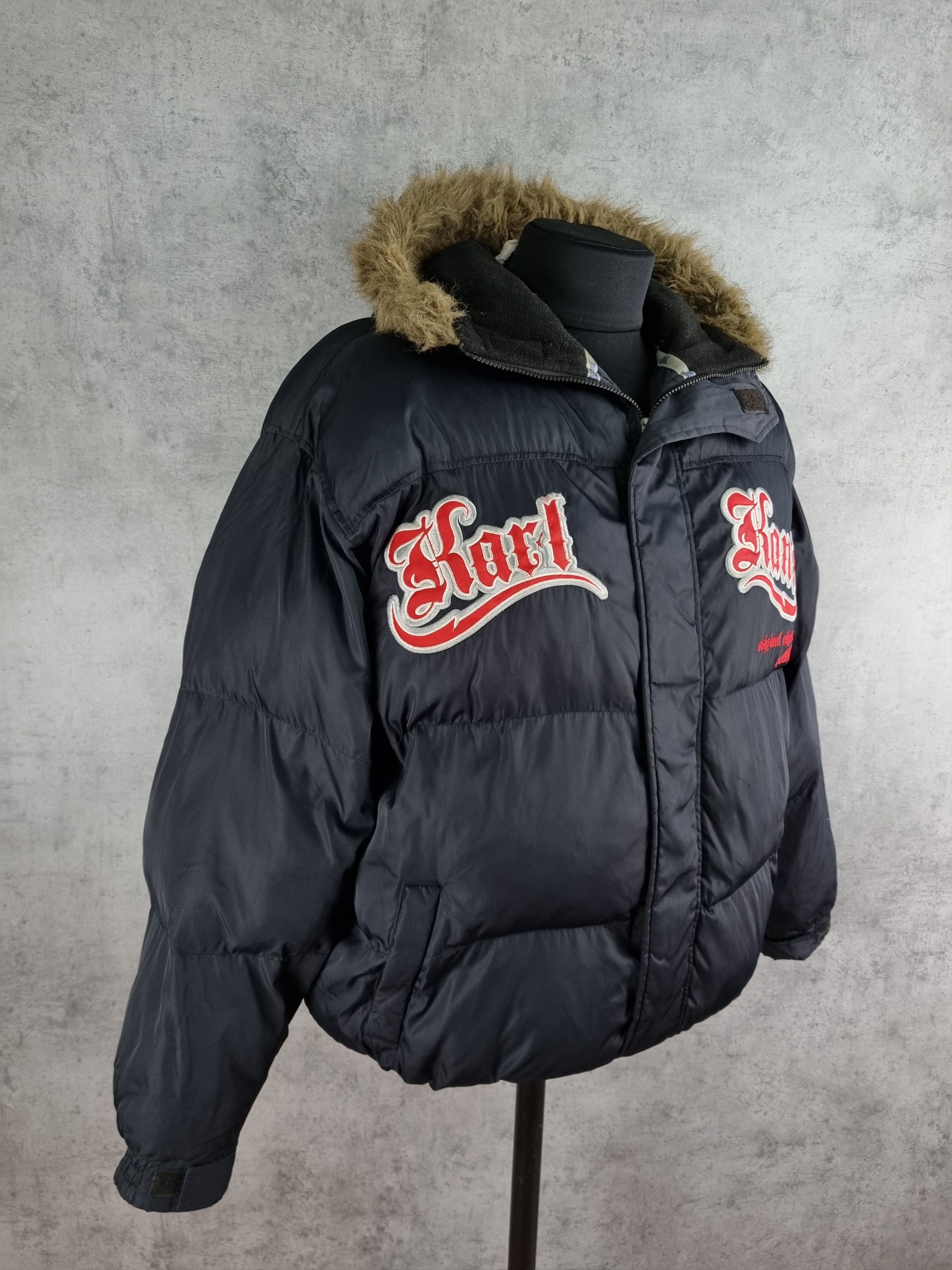 Karl Kani 90s Karl Kani Spell out big Logo Puffer Bomber Jacket Size US XL / EU 56 / 4 - 5 Thumbnail