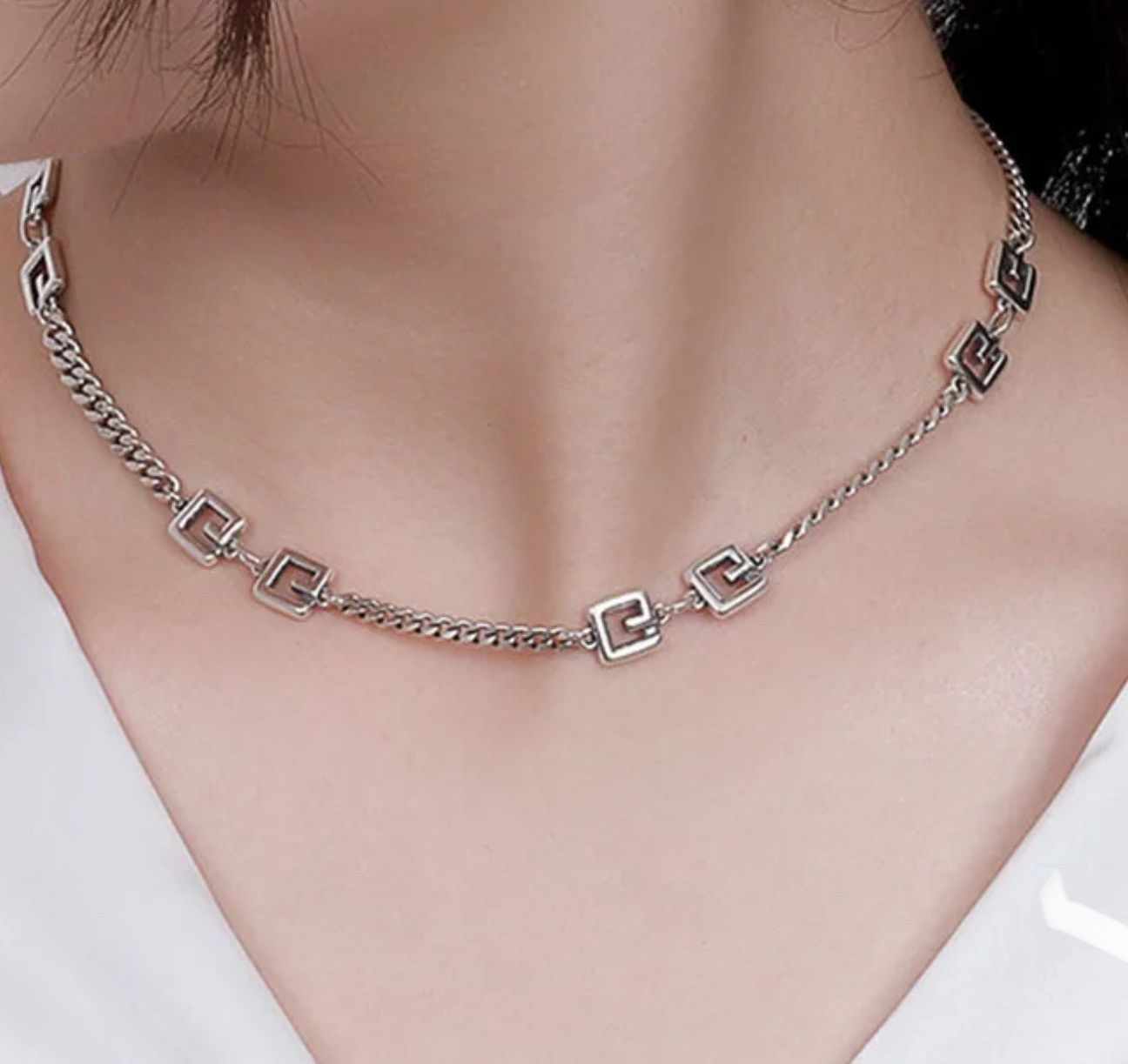 Jewelry Creative Splicing Hollow Necklace Size ONE SIZE - 3 Thumbnail