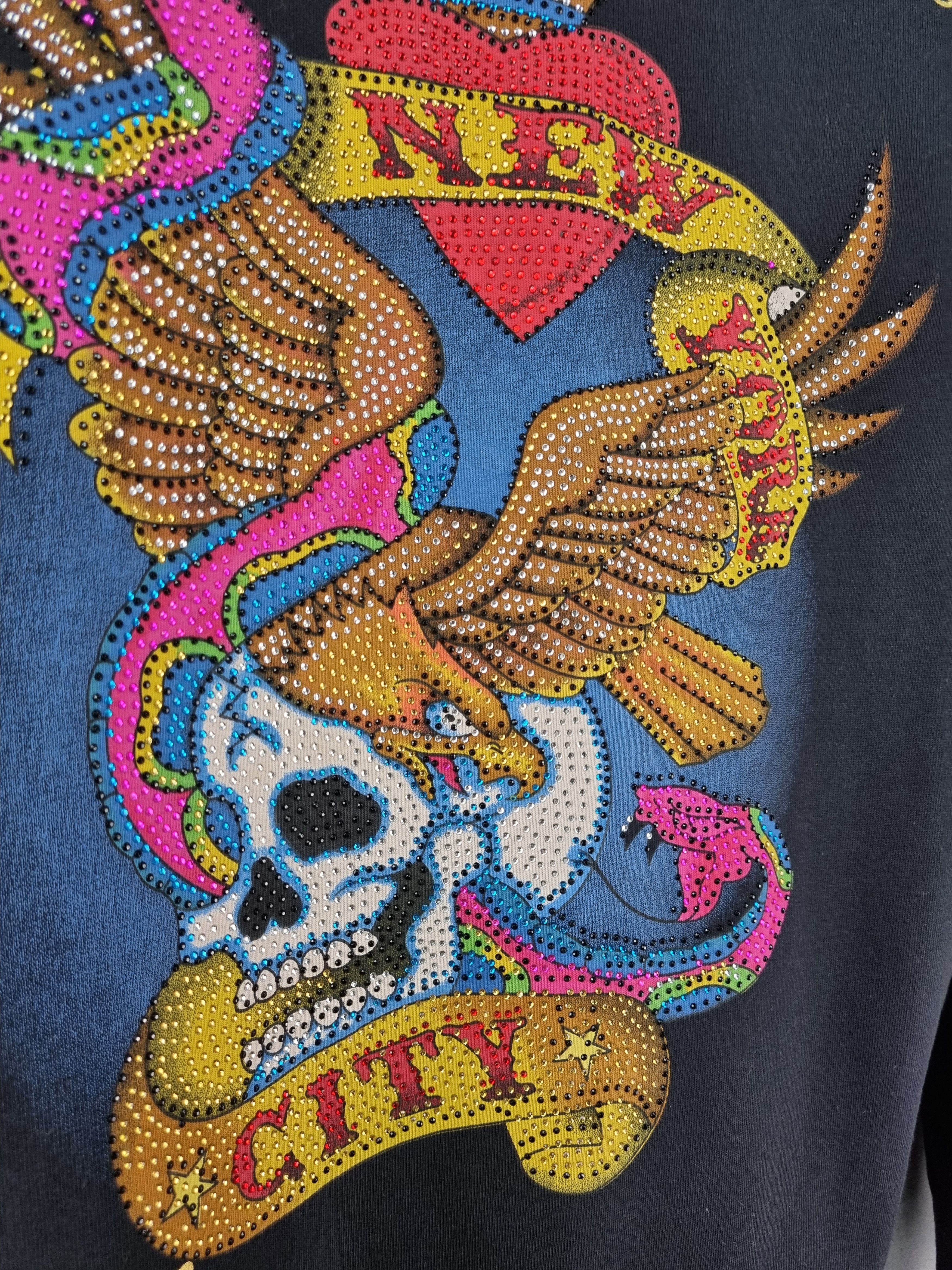 Christian Audigier × Ed Hardy Vintage ED HARDY Zipped Hoodie Rare Design Size US M / EU 48-50 / 2 - 4 Thumbnail