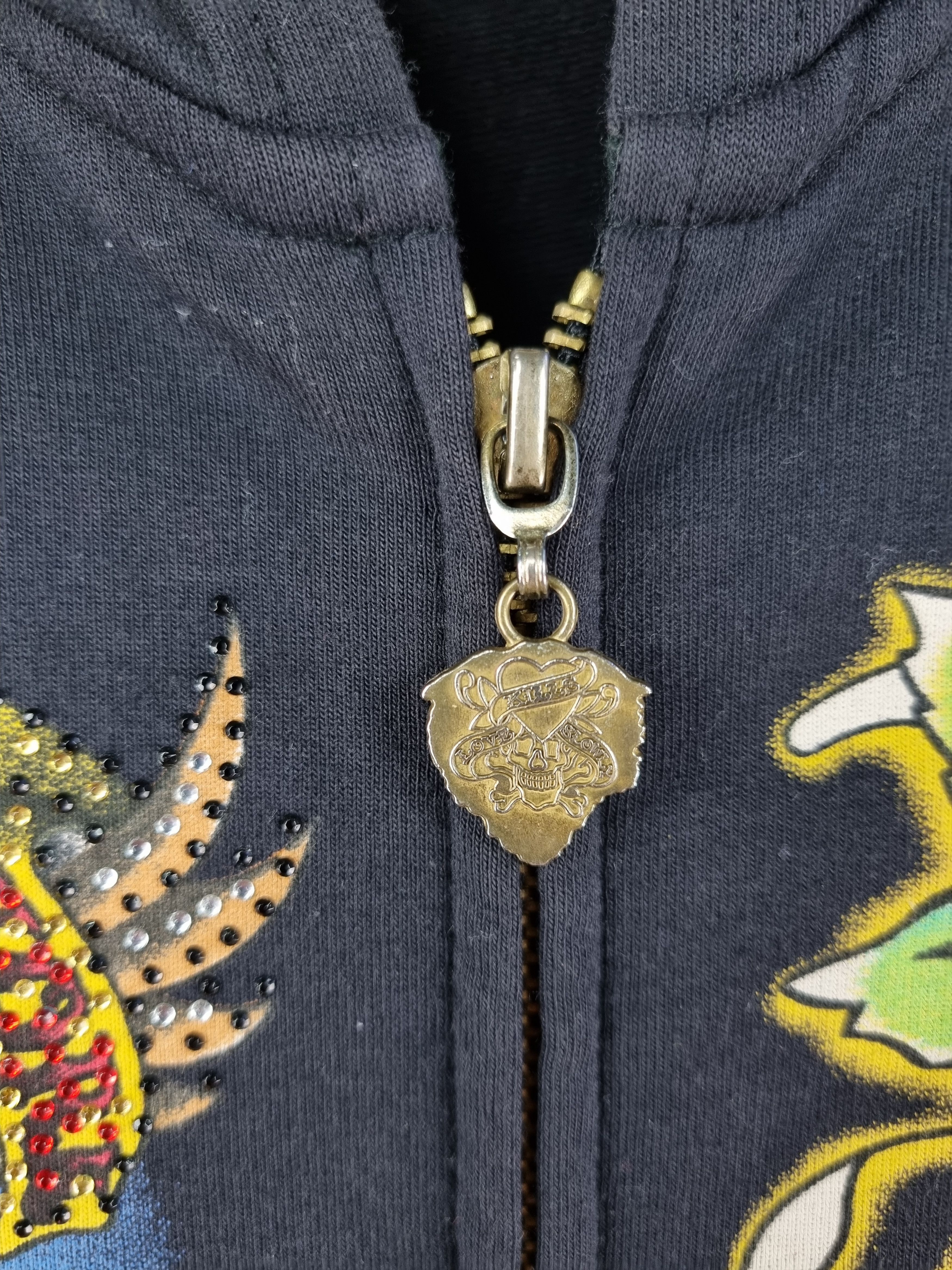 Christian Audigier × Ed Hardy Vintage ED HARDY Zipped Hoodie Rare Design Size US M / EU 48-50 / 2 - 8 Thumbnail