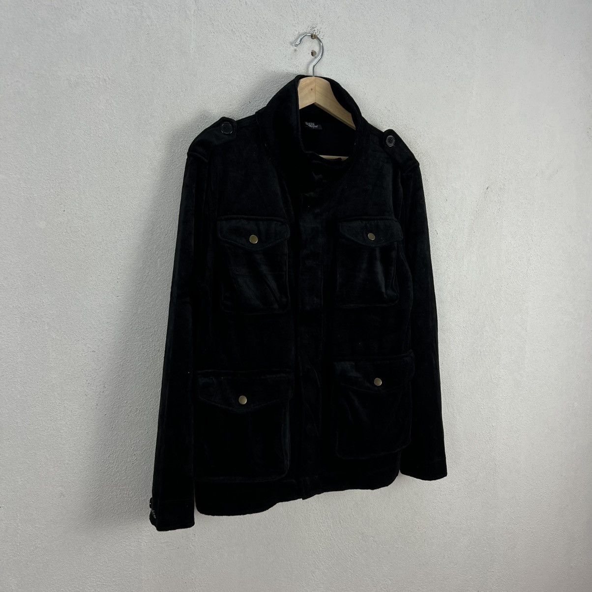 Japanese Brand ULTIMATE BLACK ICONIC PUNK STYLE VELVET JACKET BODY MAVE Size US M / EU 48-50 / 2 - 2 Thumbnail