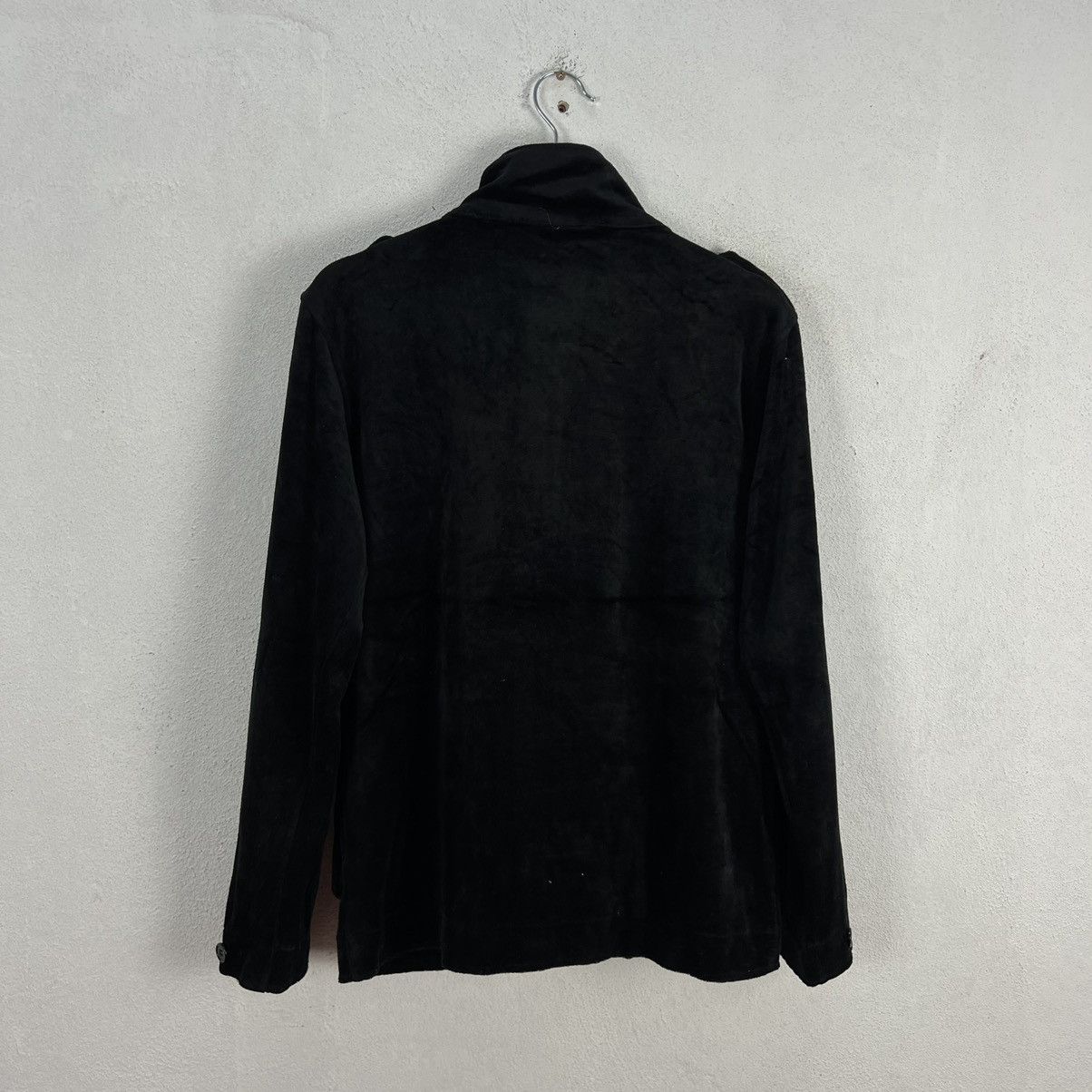 Japanese Brand ULTIMATE BLACK ICONIC PUNK STYLE VELVET JACKET BODY MAVE Size US M / EU 48-50 / 2 - 7 Thumbnail