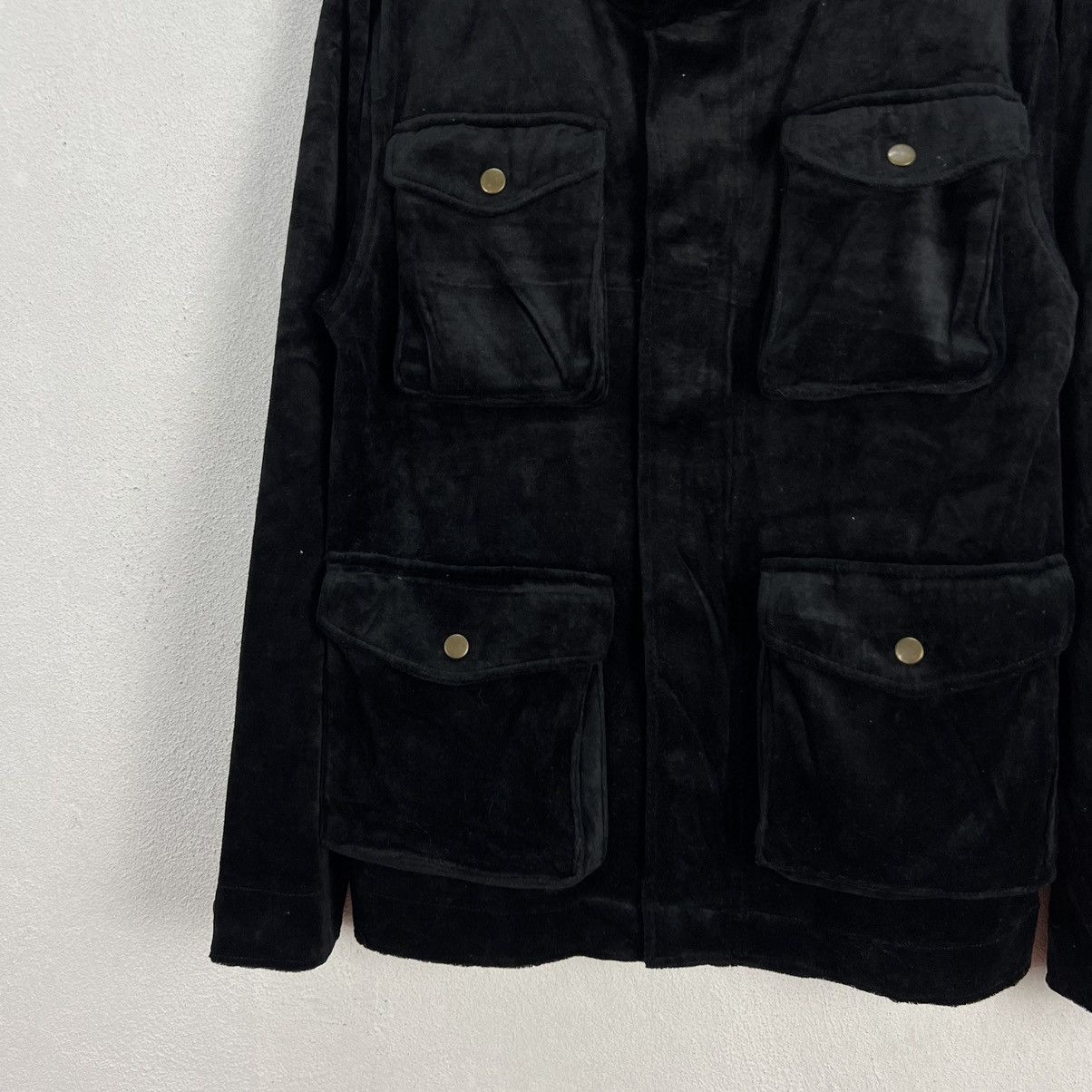 Japanese Brand ULTIMATE BLACK ICONIC PUNK STYLE VELVET JACKET BODY MAVE Size US M / EU 48-50 / 2 - 4 Thumbnail