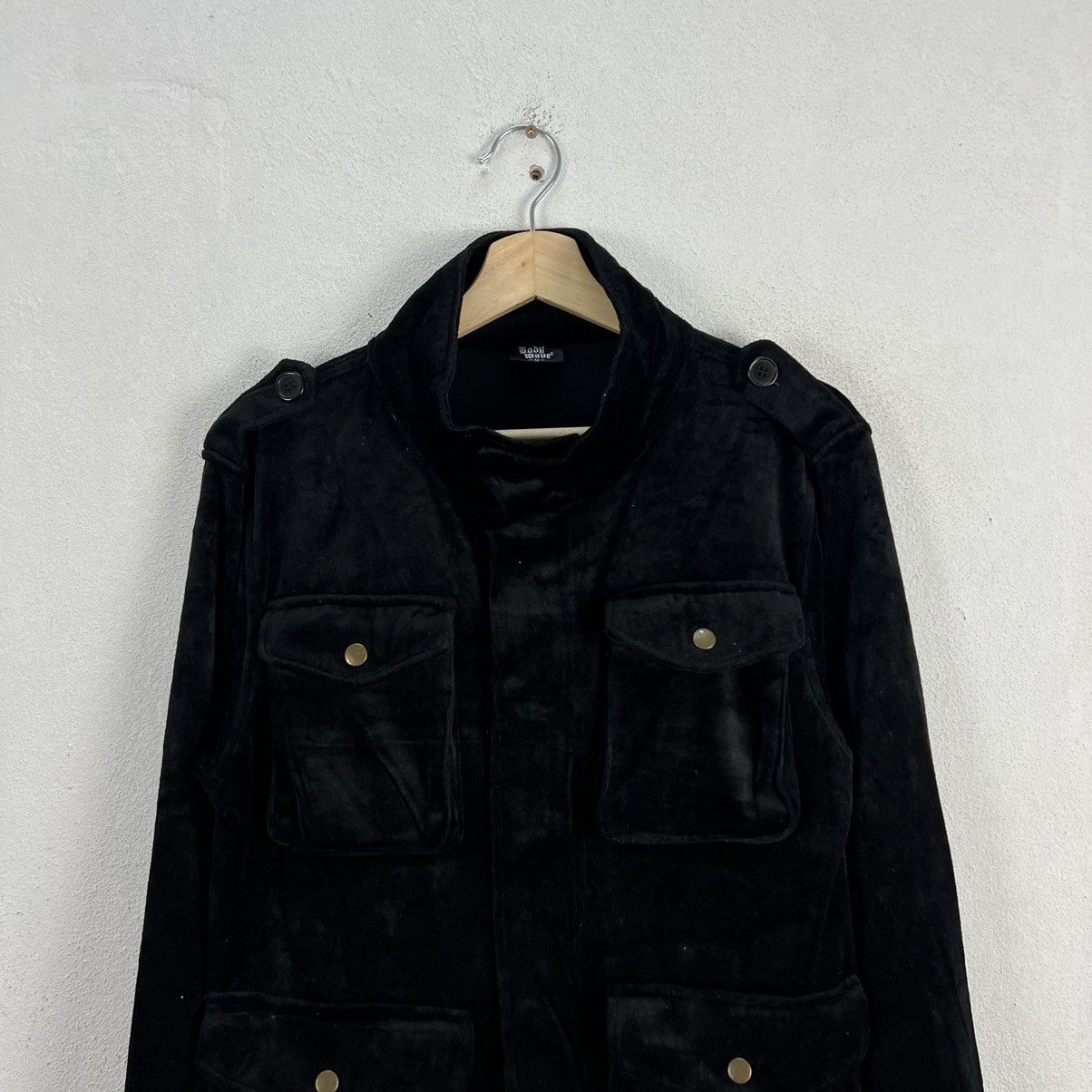 Japanese Brand ULTIMATE BLACK ICONIC PUNK STYLE VELVET JACKET BODY MAVE Size US M / EU 48-50 / 2 - 3 Thumbnail