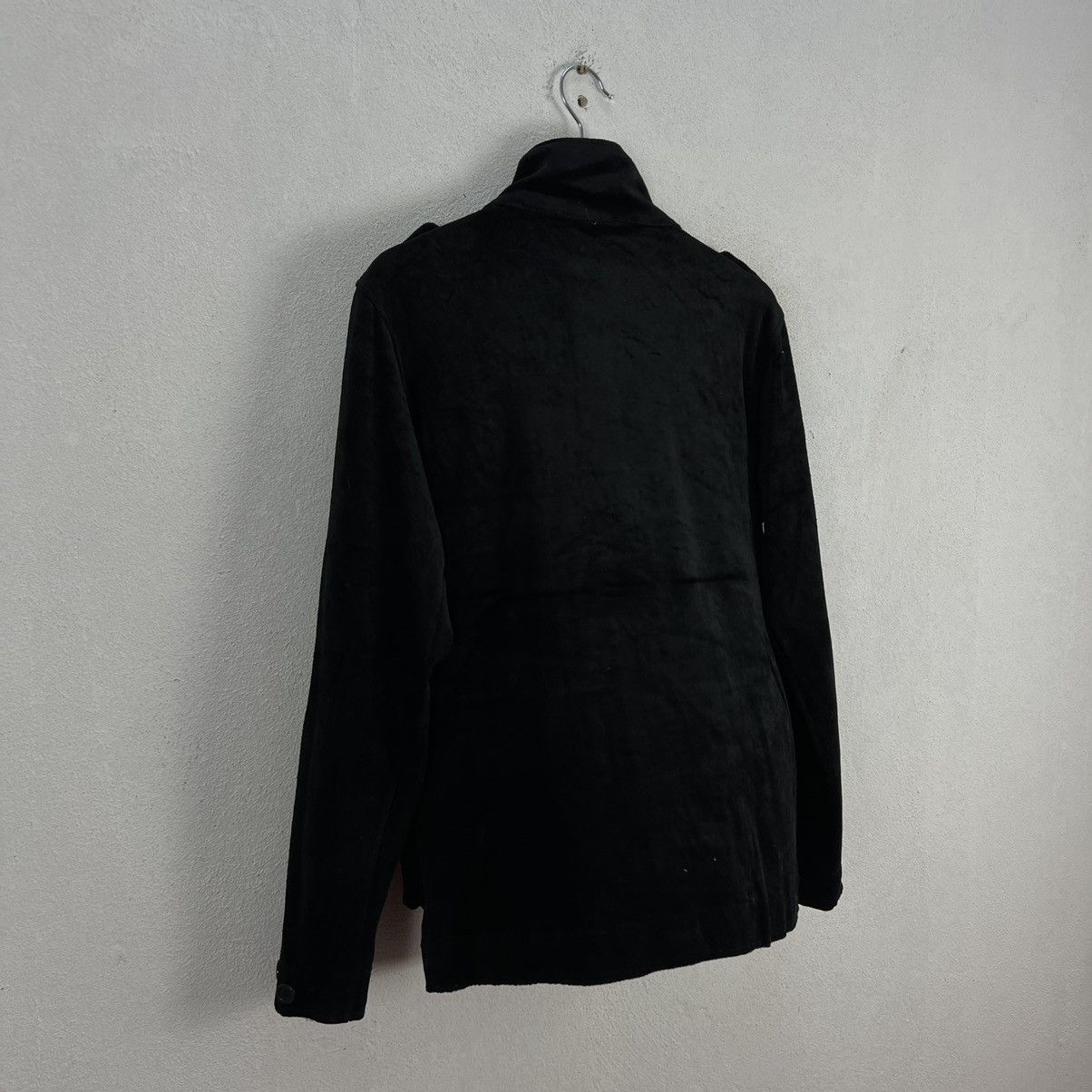 Japanese Brand ULTIMATE BLACK ICONIC PUNK STYLE VELVET JACKET BODY MAVE Size US M / EU 48-50 / 2 - 8 Thumbnail