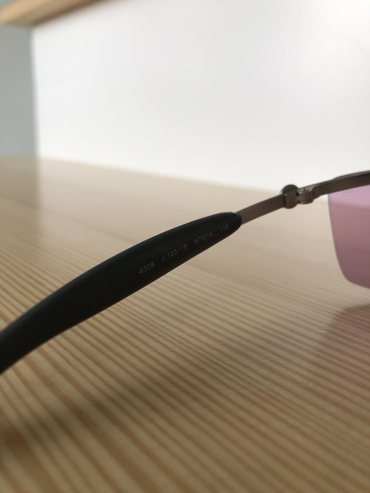 Chanel Chanel Rimless Sunglasses Pink Lenses CC Logo Made Italy Size ONE SIZE - 7 Thumbnail