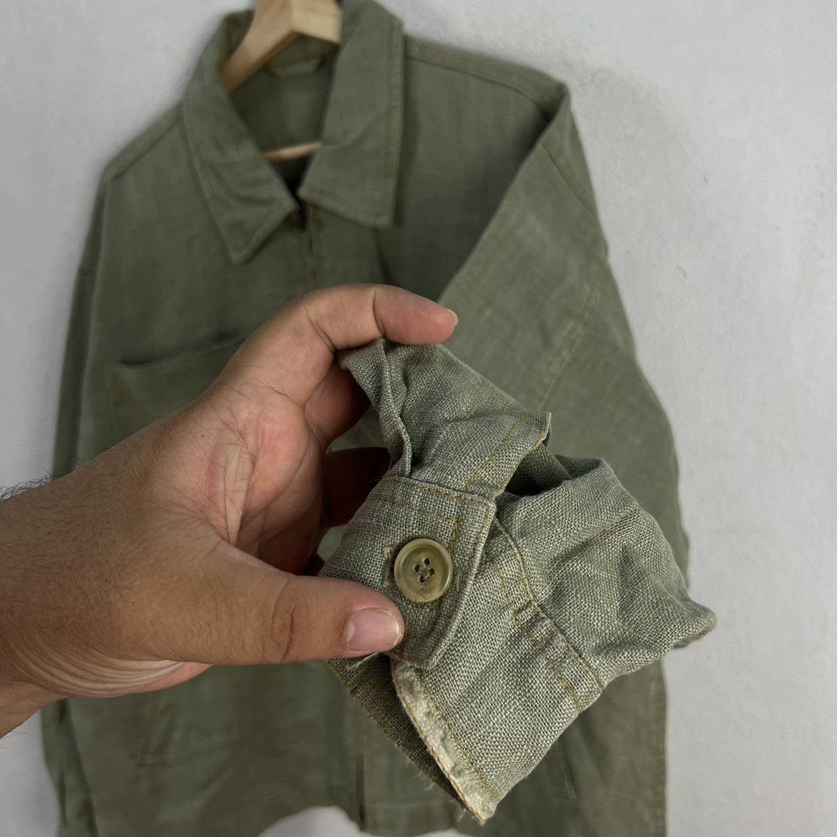 Japanese Brand VINTAGE HIKORY CHORE JACKET ATC JAPAN MADE Size US L / EU 52-54 / 3 - 6 Thumbnail
