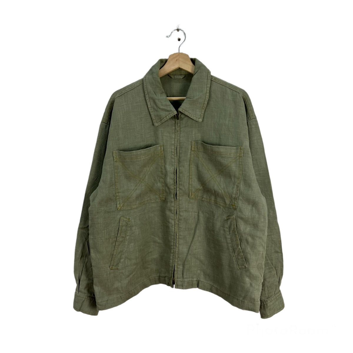 Japanese Brand VINTAGE HIKORY CHORE JACKET ATC JAPAN MADE Size US L / EU 52-54 / 3 - 1 Thumbnail