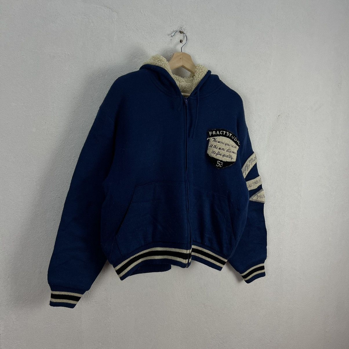 Japanese Brand VINTAGE PRACT STUDIO ZIPPER JACKET BIG LOGO Size US M / EU 48-50 / 2 - 2 Thumbnail
