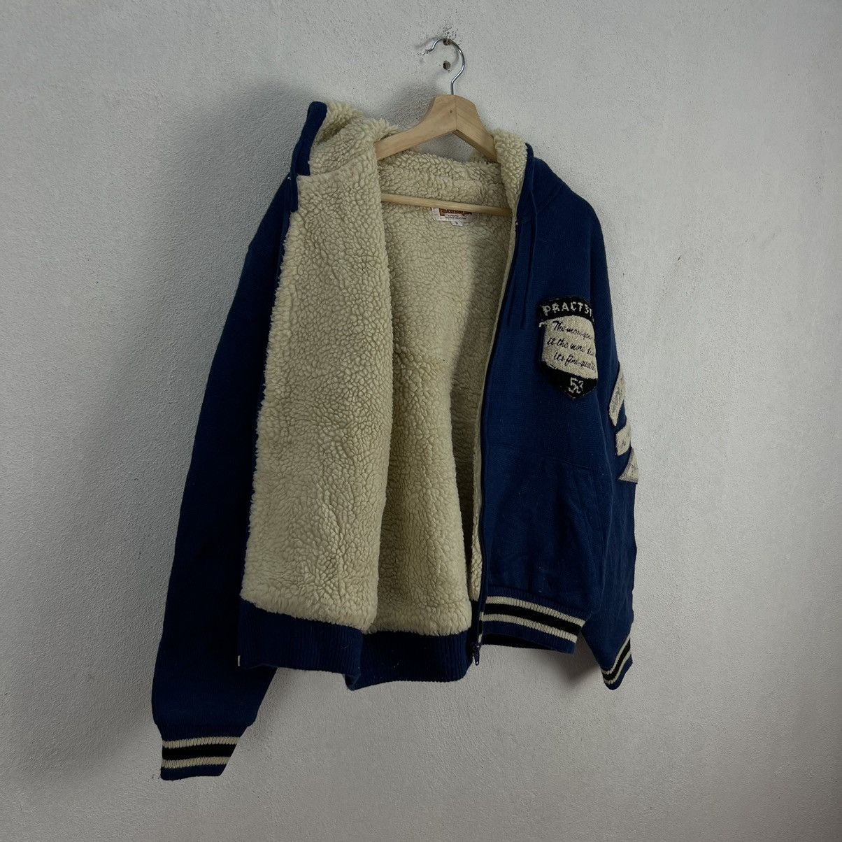Japanese Brand VINTAGE PRACT STUDIO ZIPPER JACKET BIG LOGO Size US M / EU 48-50 / 2 - 11 Thumbnail