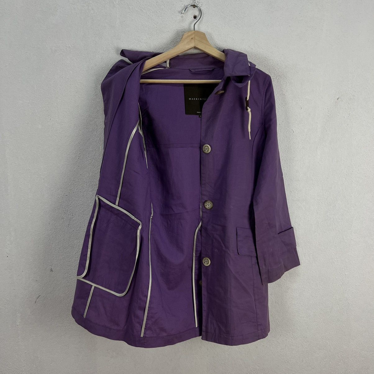 Mackintosh VINTAGE LONG JACKET HIKORY CHORE STYLE MACKINTOSH SCOTLAND Size XXS / US 00 / IT 34 - 10 Thumbnail