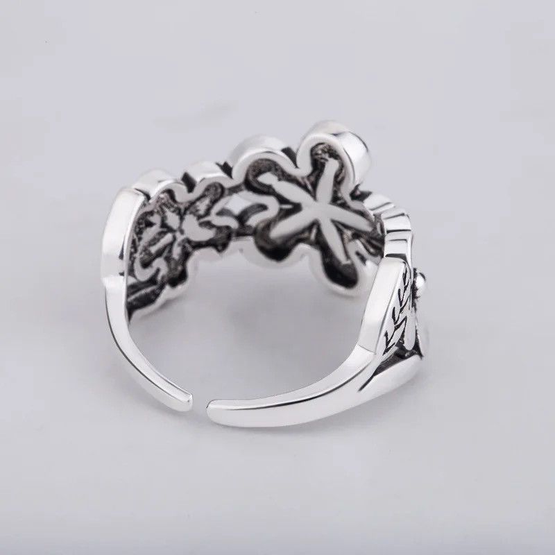 Jewelry Flower Petals Adjustable Ring Size ONE SIZE - 5 Thumbnail