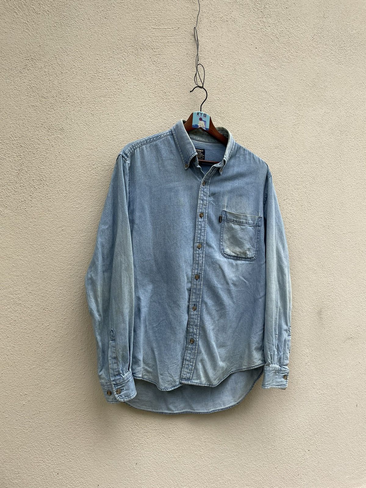 Japanese Brand × Vintage VINTAGE TRIMMER JEANS CHAMBRAY Size US M / EU 48-50 / 2 - 2 Thumbnail