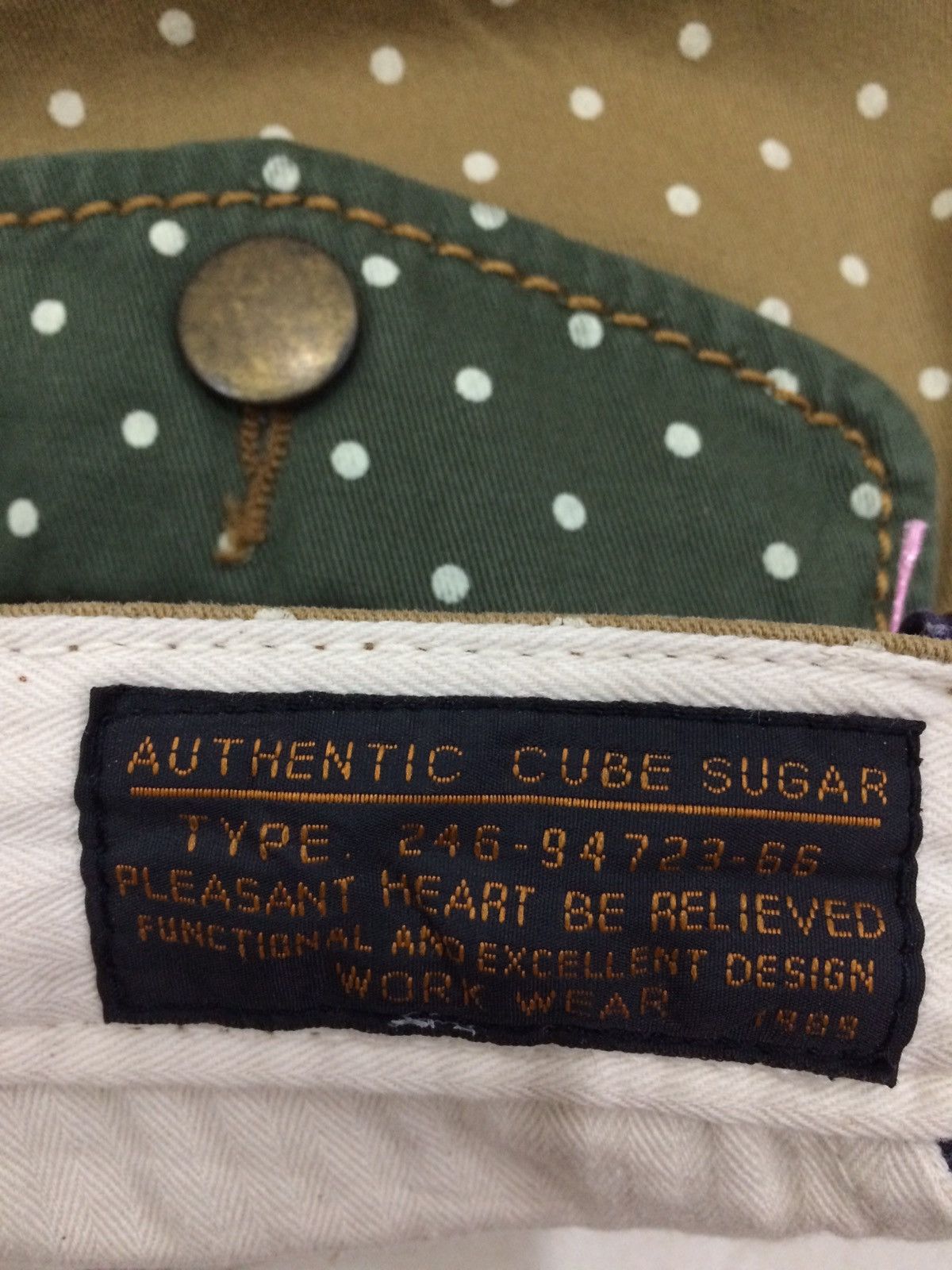 Japanese Brand Japanese Brand Cube Sugar Polkadot Cropped Trousers Pant Size US 30 / EU 46 - 6 Thumbnail