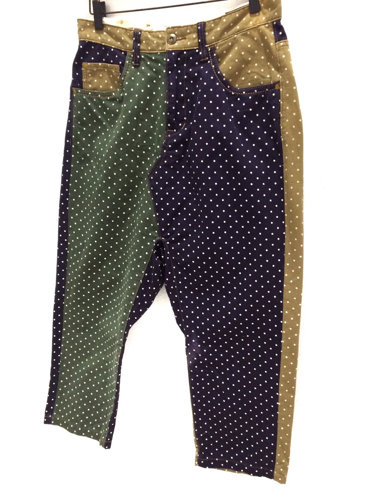 Japanese Brand Japanese Brand Cube Sugar Polkadot Cropped Trousers Pant Size US 30 / EU 46 - 3 Thumbnail