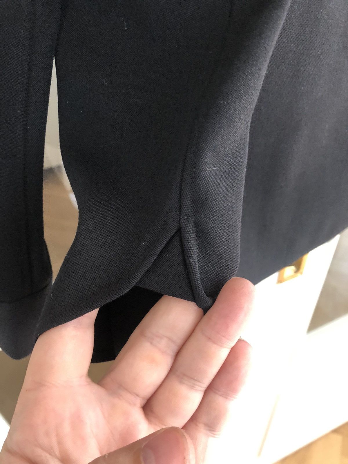 Saint Laurent Paris AW13 RARE Crystal/Rhinestone black wool shirt Size US L / EU 52-54 / 3 - 8 Thumbnail