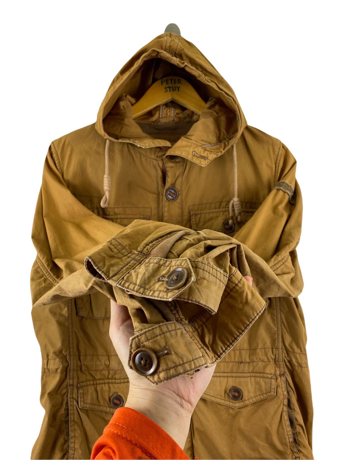 Japanese Brand VINTAGE SURPLUS SEMINARY 6POCKET PARKA JACKET Size US L / EU 52-54 / 3 - 6 Thumbnail