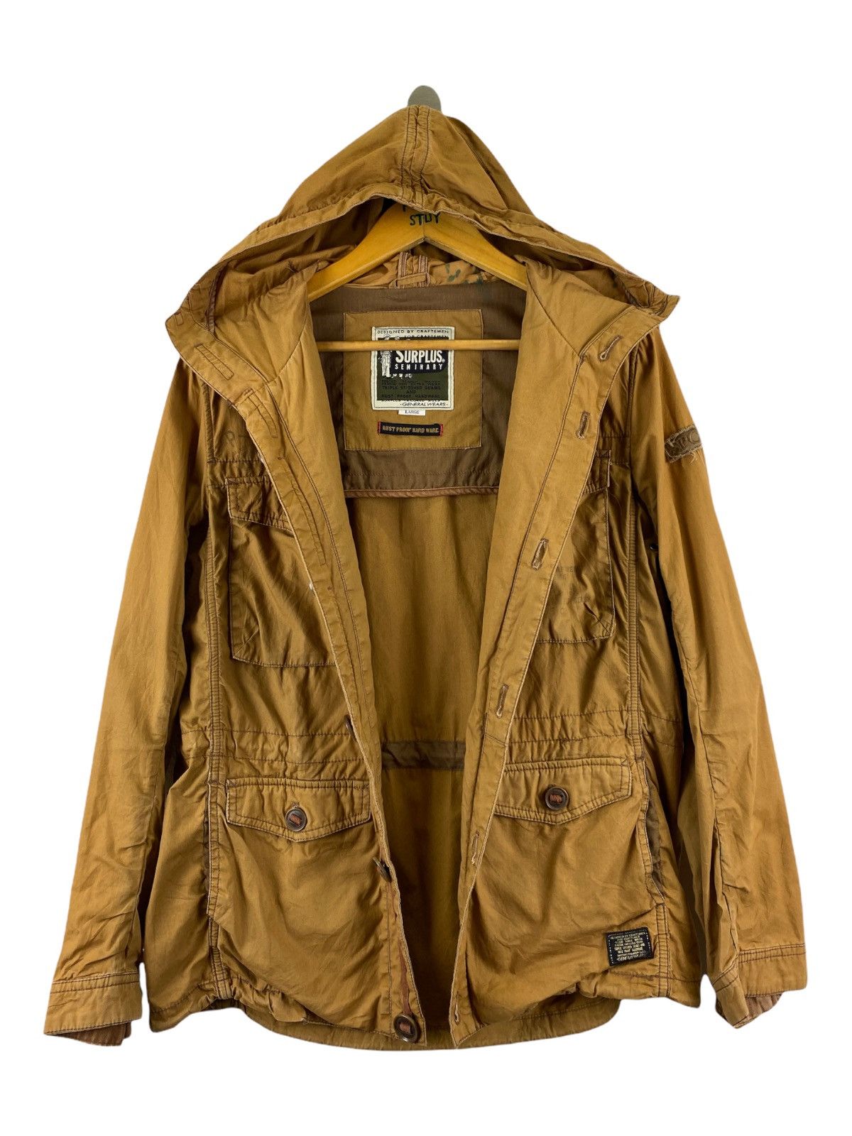 Japanese Brand VINTAGE SURPLUS SEMINARY 6POCKET PARKA JACKET Size US L / EU 52-54 / 3 - 7 Thumbnail