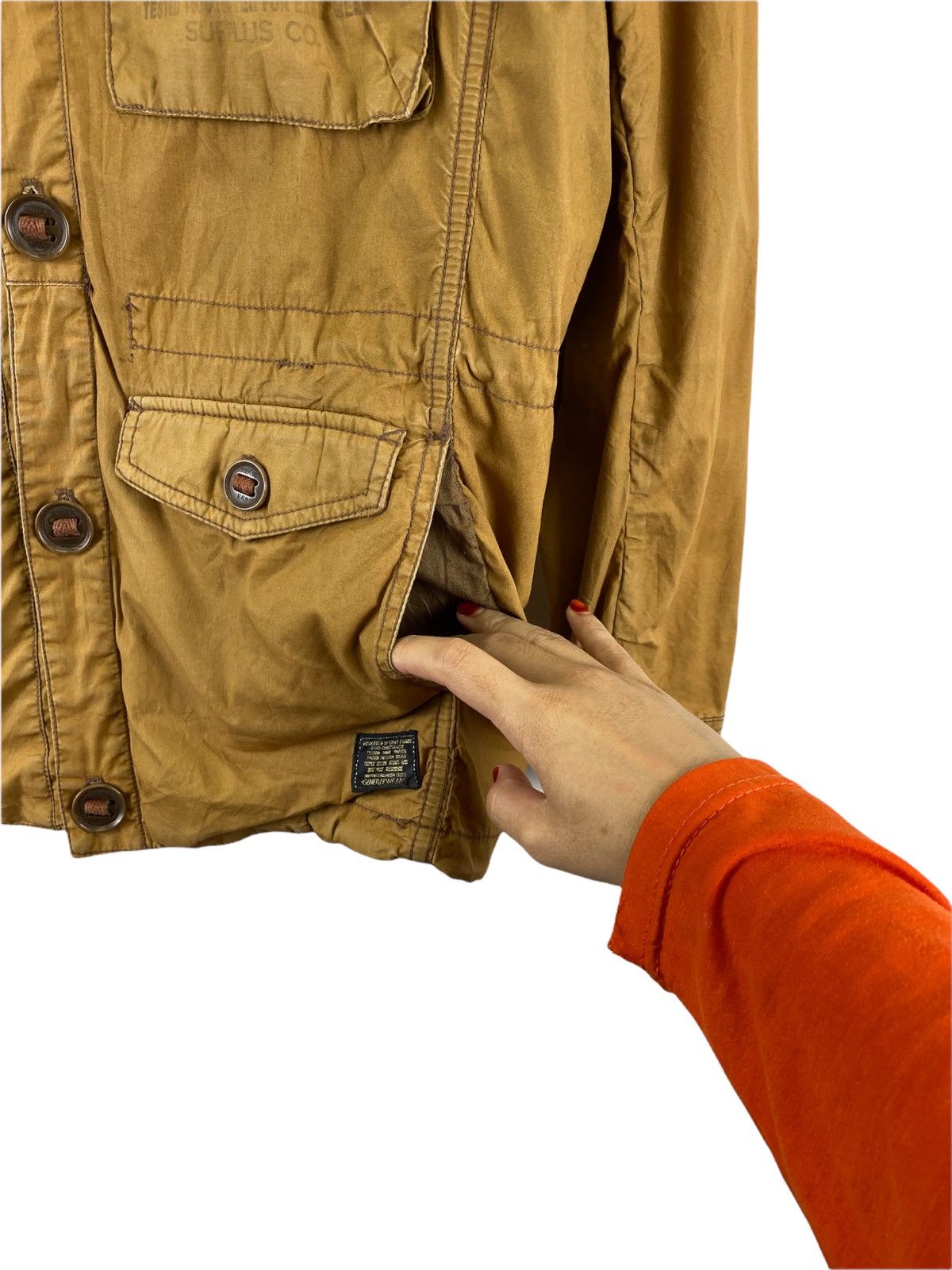 Japanese Brand VINTAGE SURPLUS SEMINARY 6POCKET PARKA JACKET Size US L / EU 52-54 / 3 - 5 Thumbnail