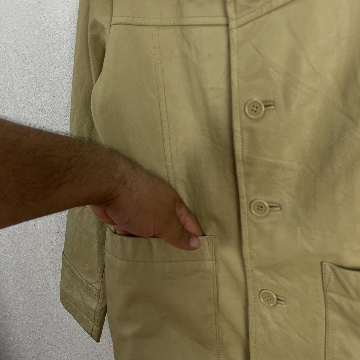 Japanese Brand RARE COLOUR VINTAGE SOFT LEATHER JACKET BY NCB JAPAN Size US M / EU 48-50 / 2 - 6 Thumbnail