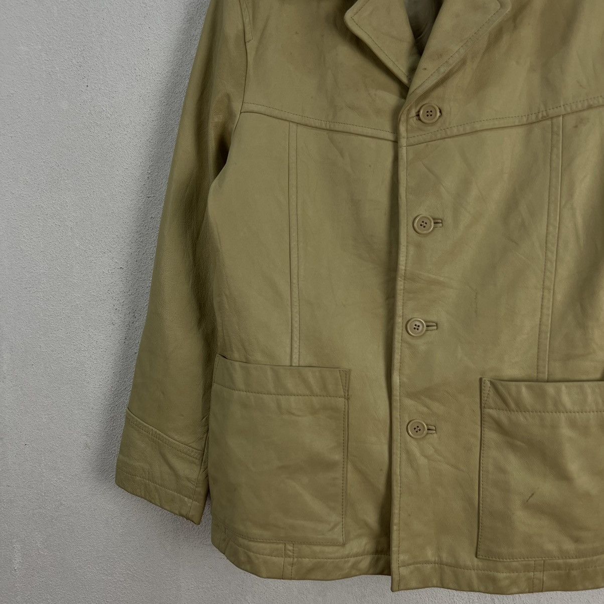 Japanese Brand RARE COLOUR VINTAGE SOFT LEATHER JACKET BY NCB JAPAN Size US M / EU 48-50 / 2 - 4 Thumbnail