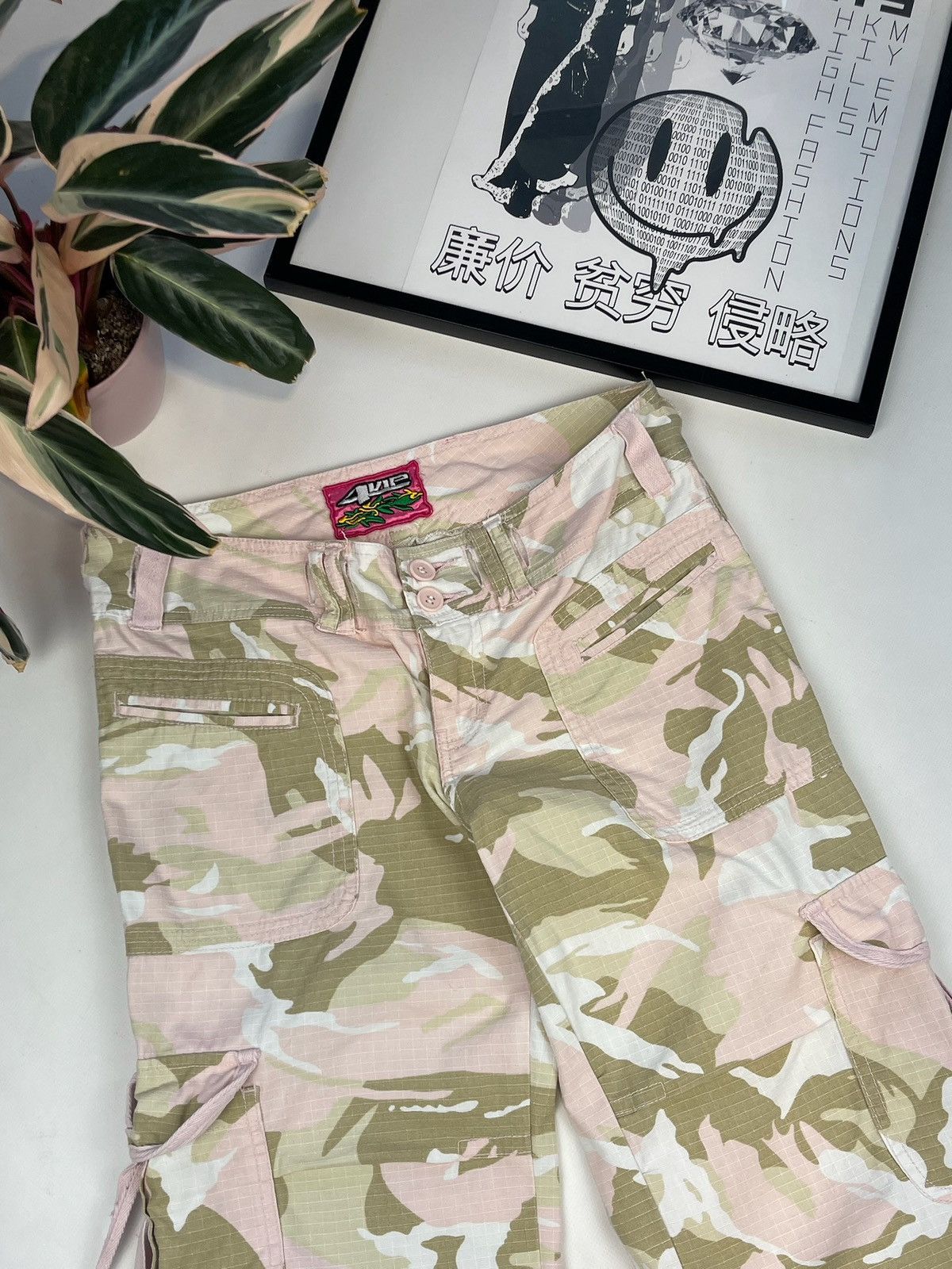 20471120 × Beauty Beast × Japanese Brand Archive Baggy Punk Washed y2k Cargo Pants Japanese Wide Leg Size 29" - 5 Thumbnail