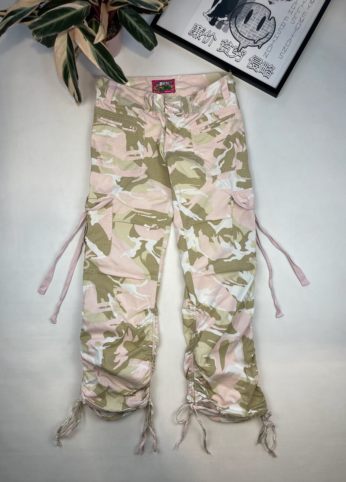 20471120 × Beauty Beast × Japanese Brand Archive Baggy Punk Washed y2k Cargo Pants Japanese Wide Leg Size 29" - 1 Thumbnail