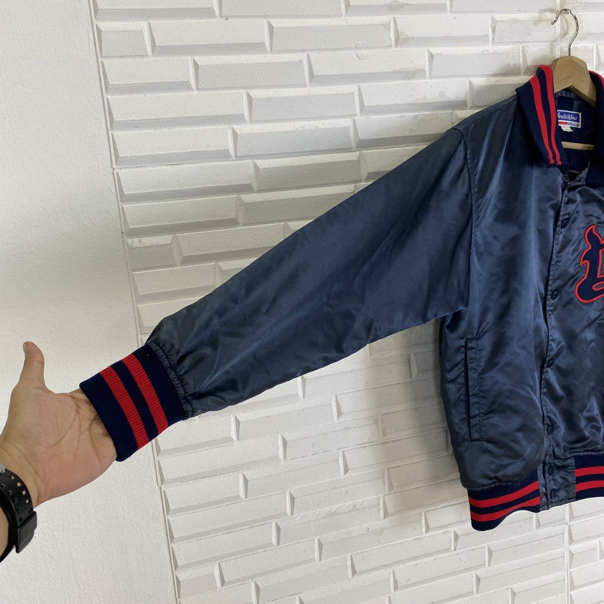 Mizuno Vintage Mizuno World Win Varsity Jacket Size US M / EU 48-50 / 2 - 6 Thumbnail
