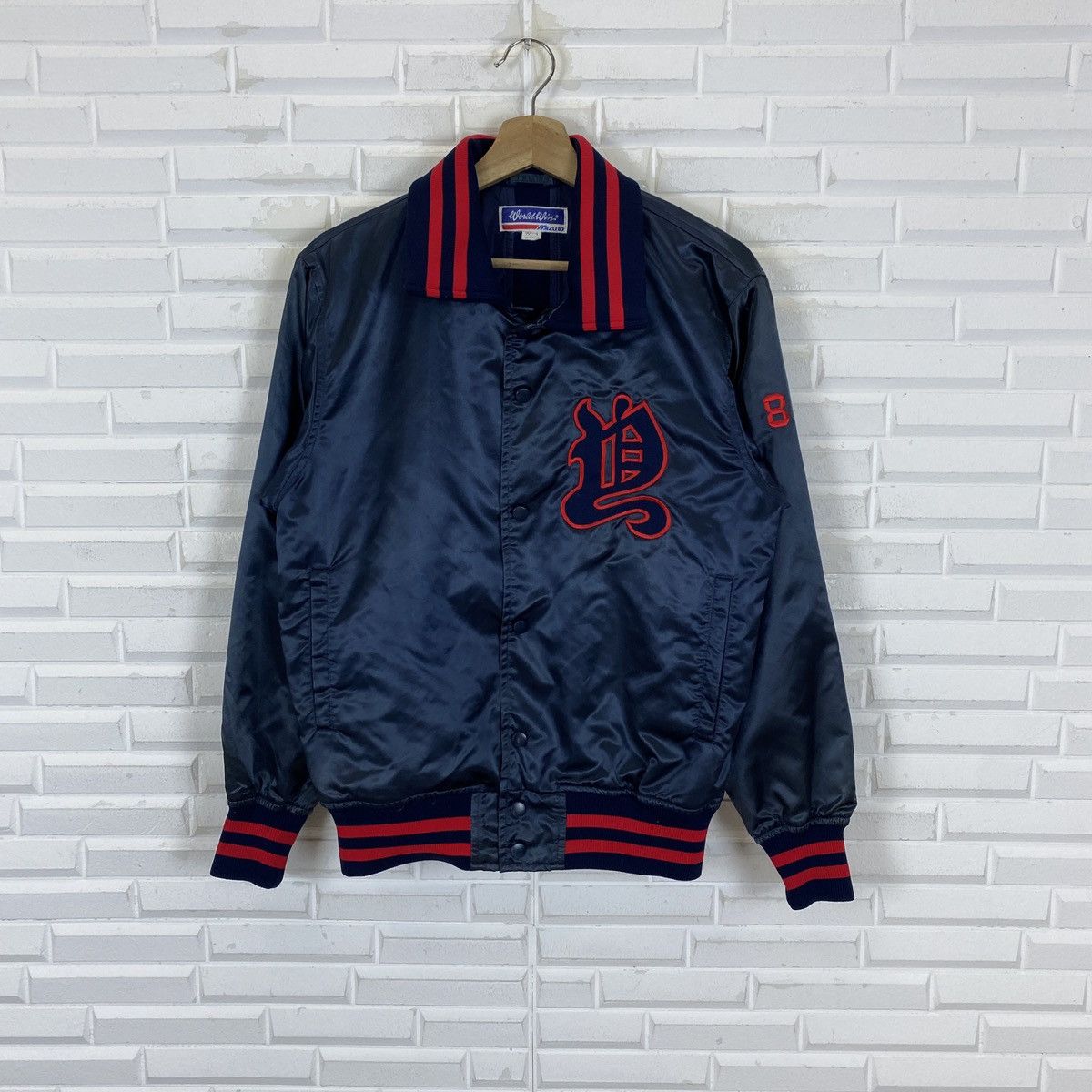 Mizuno Vintage Mizuno World Win Varsity Jacket Size US M / EU 48-50 / 2 - 2 Thumbnail