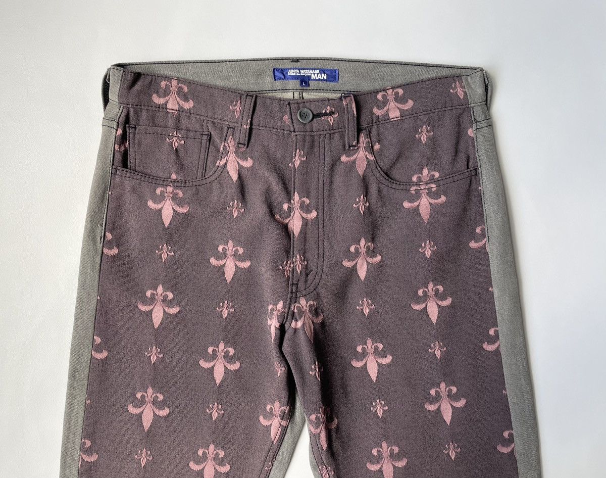 Comme des Garcons A/W 04 ‘Fleur De Lyse’ Embroidered Jeans Size US 32 / EU 48 - 2 Thumbnail