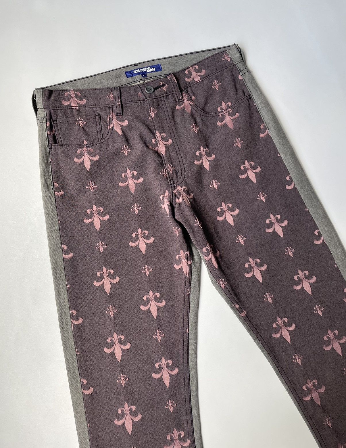 Comme des Garcons A/W 04 ‘Fleur De Lyse’ Embroidered Jeans Size US 32 / EU 48 - 5 Thumbnail