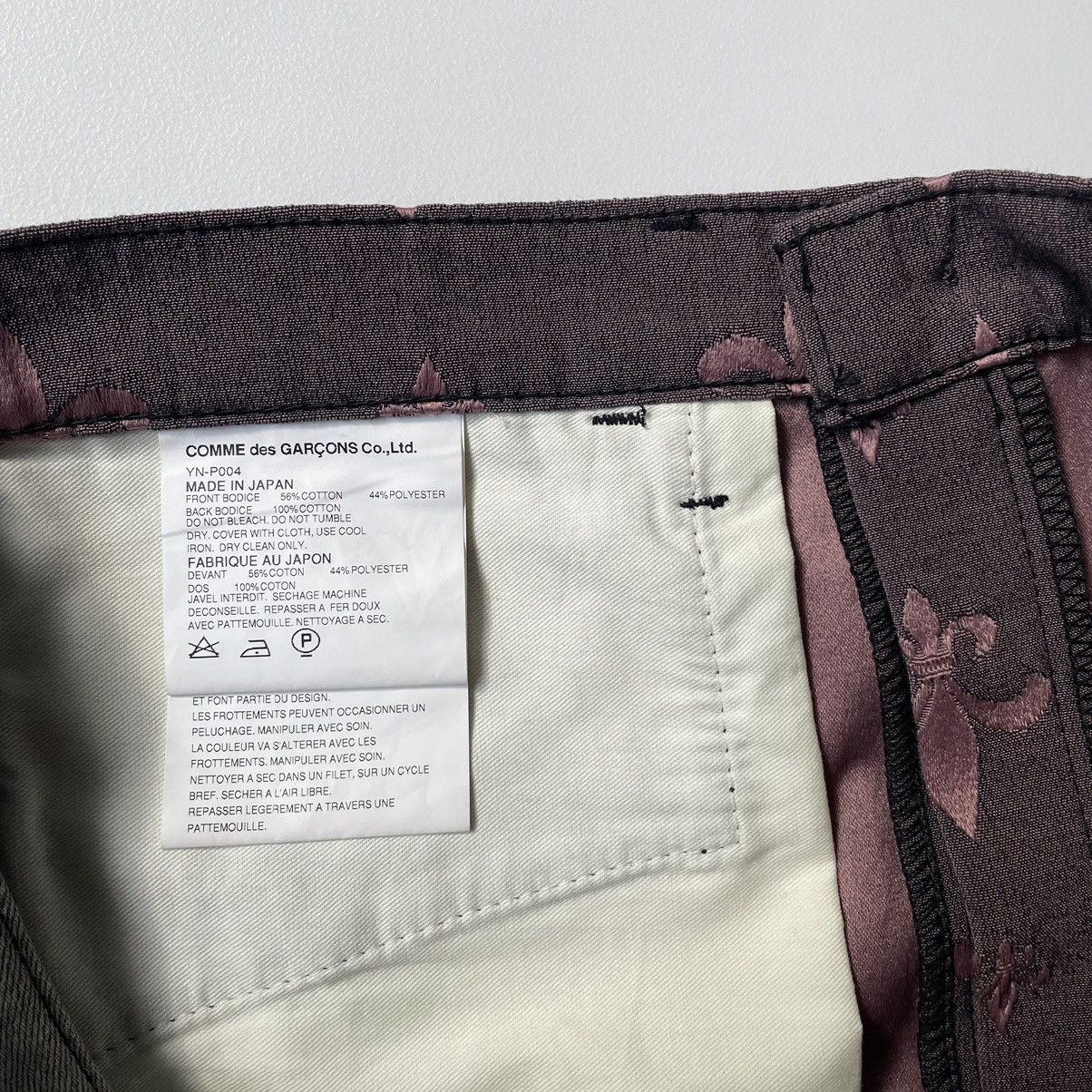 Comme des Garcons A/W 04 ‘Fleur De Lyse’ Embroidered Jeans Size US 32 / EU 48 - 9 Thumbnail