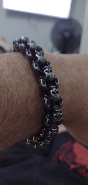 Jewelry Vintage Skull Bracelet Size ONE SIZE - 3 Thumbnail
