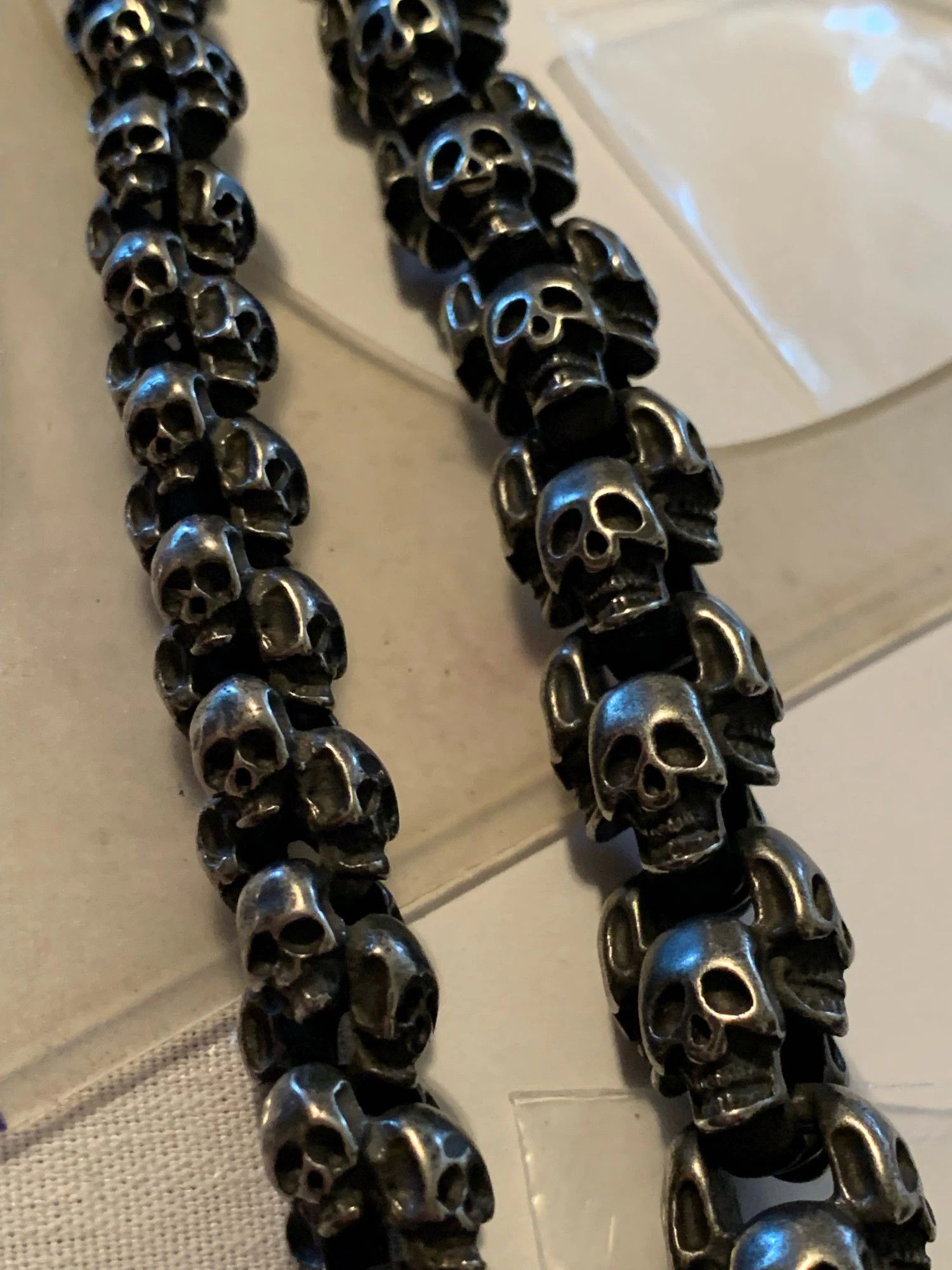 Jewelry Vintage Skull Bracelet Size ONE SIZE - 2 Thumbnail
