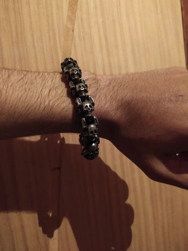 Jewelry Vintage Skull Bracelet Size ONE SIZE - 4 Thumbnail