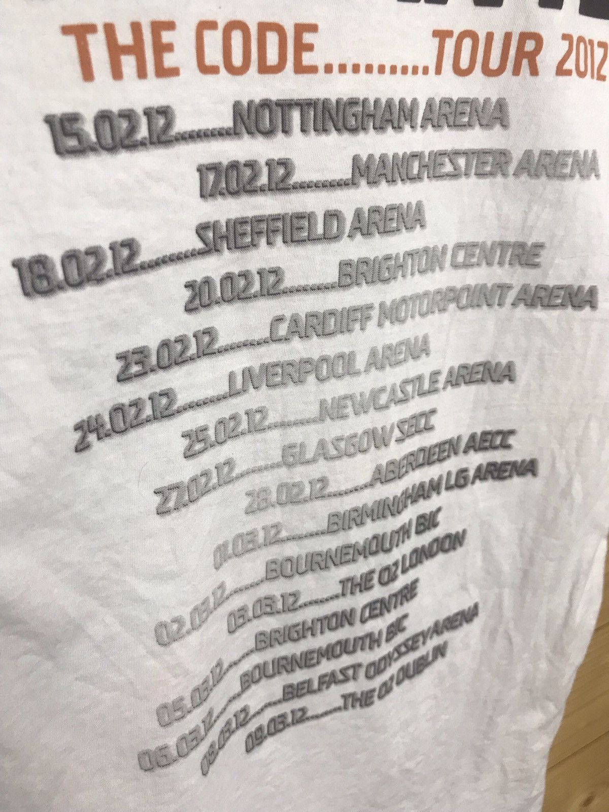 Band Tees The Wanted 2012 tour t-shirt Size US S / EU 44-46 / 1 - 8 Thumbnail