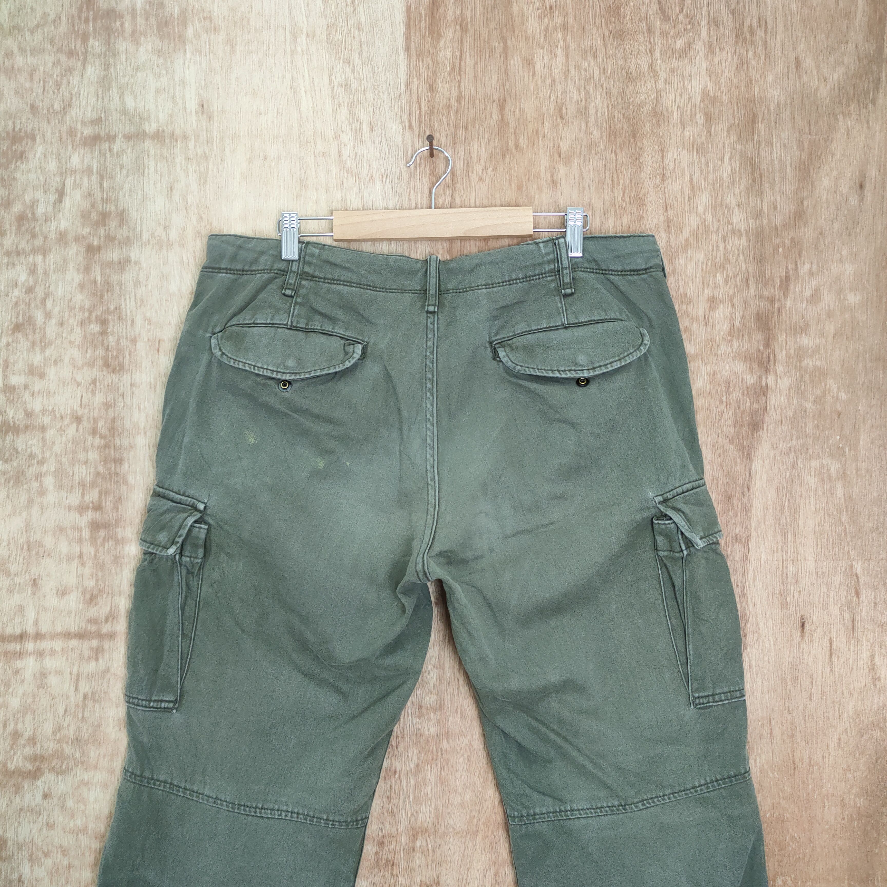 Japanese Brand × Vintage VINTAGE JAPANESE FADED DISTRESSED KNEE CARGO PANTS Size US 36 / EU 52 - 7 Thumbnail