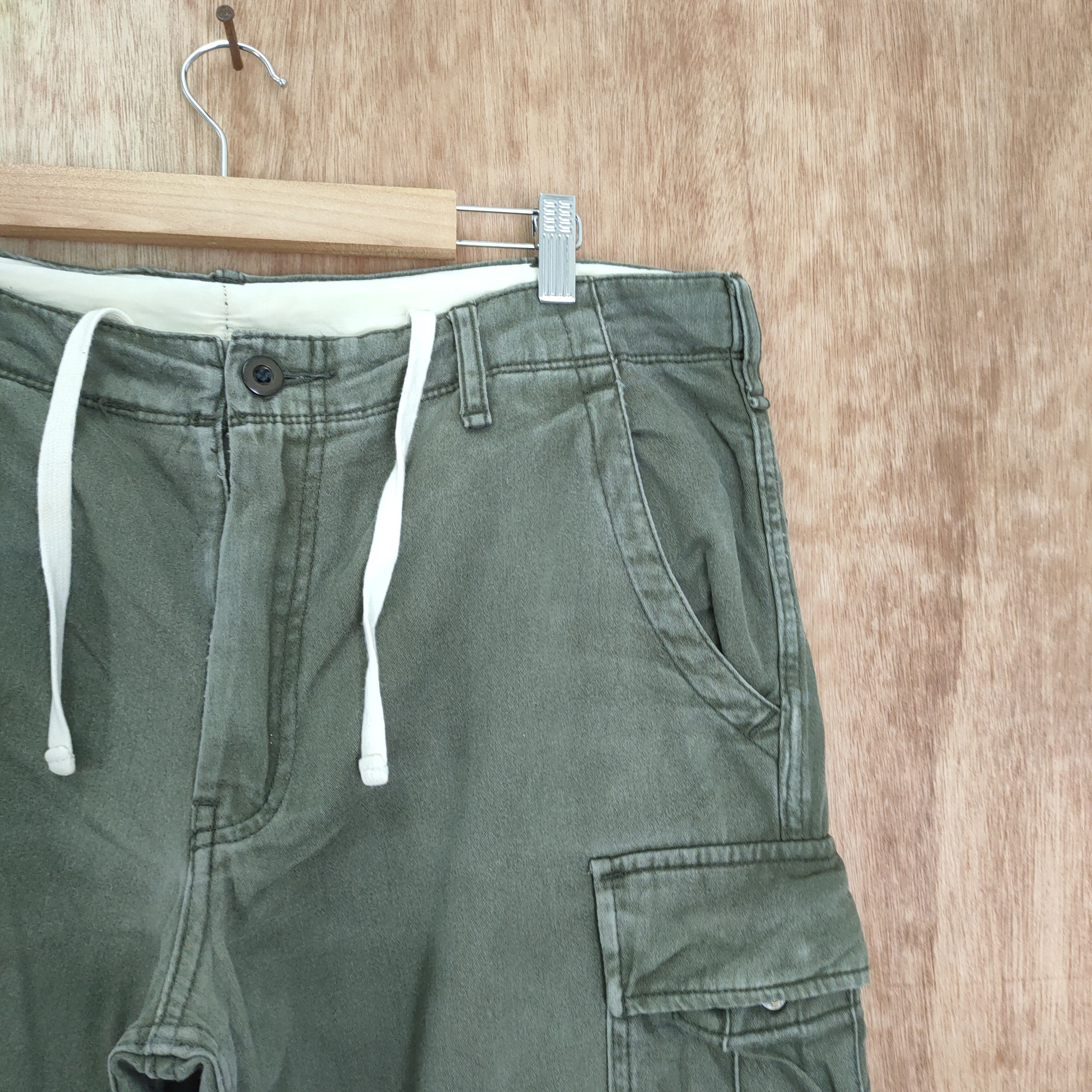 Japanese Brand × Vintage VINTAGE JAPANESE FADED DISTRESSED KNEE CARGO PANTS Size US 36 / EU 52 - 13 Thumbnail
