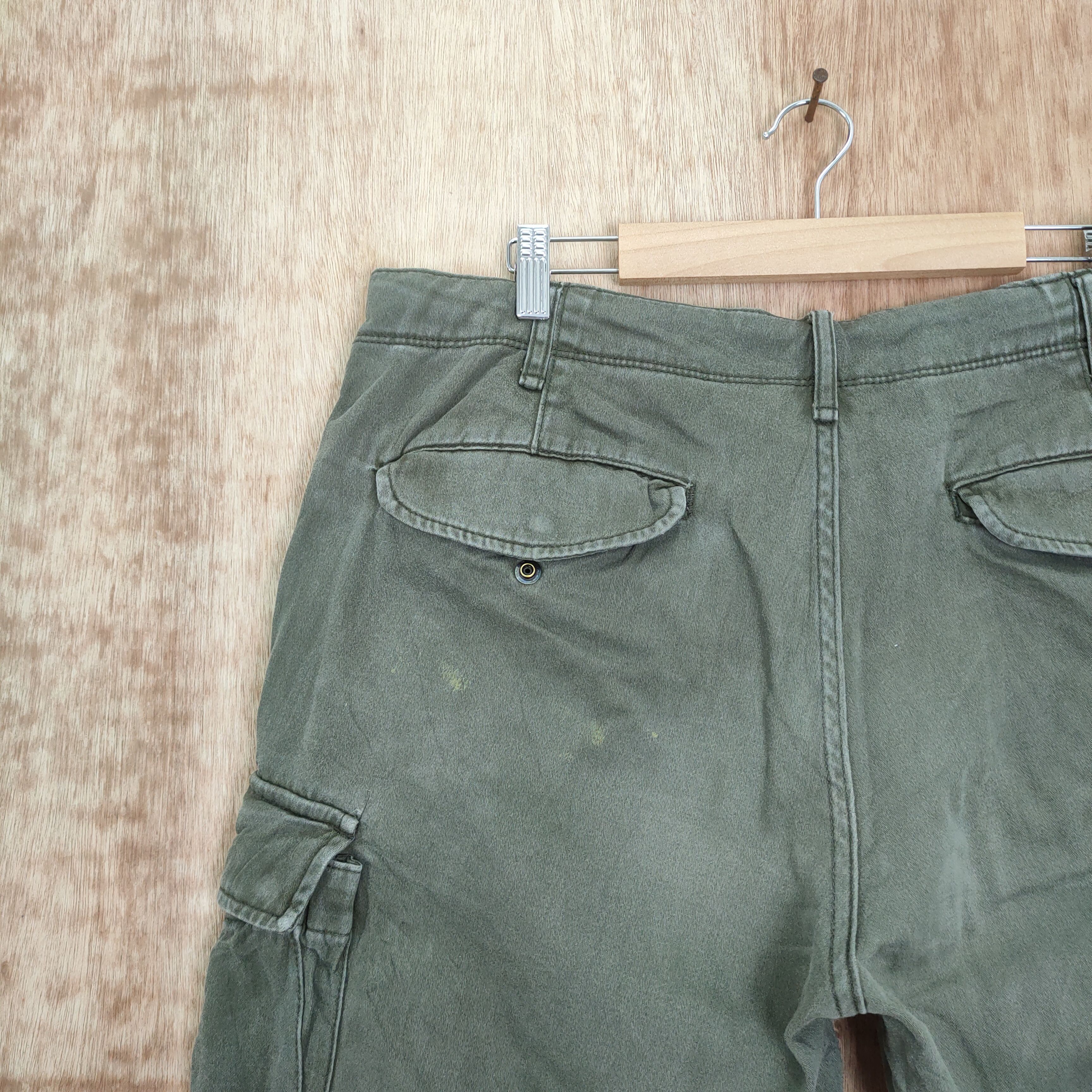 Japanese Brand × Vintage VINTAGE JAPANESE FADED DISTRESSED KNEE CARGO PANTS Size US 36 / EU 52 - 10 Thumbnail