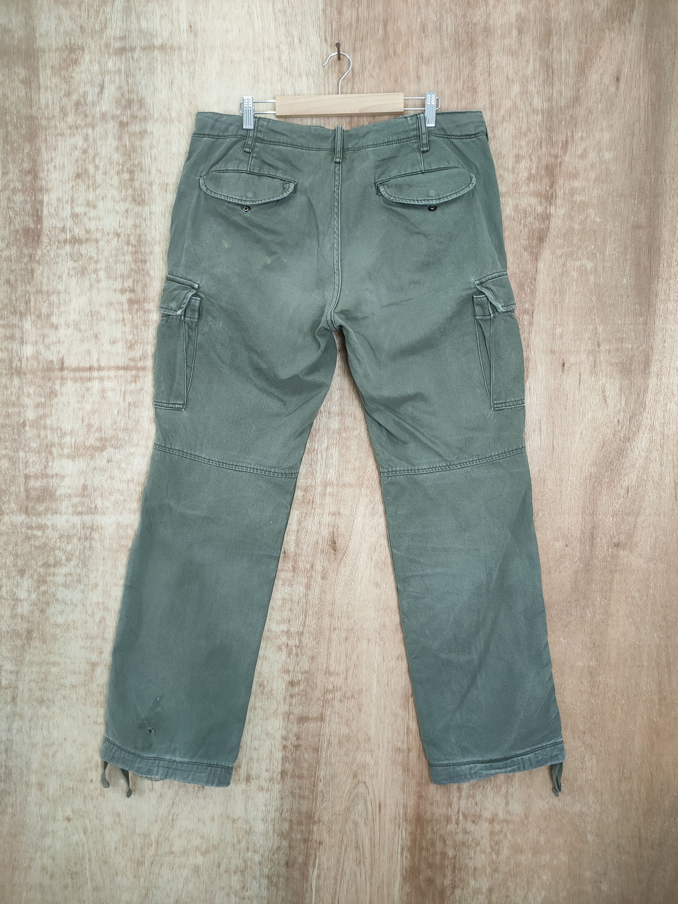 Japanese Brand × Vintage VINTAGE JAPANESE FADED DISTRESSED KNEE CARGO PANTS Size US 36 / EU 52 - 5 Thumbnail